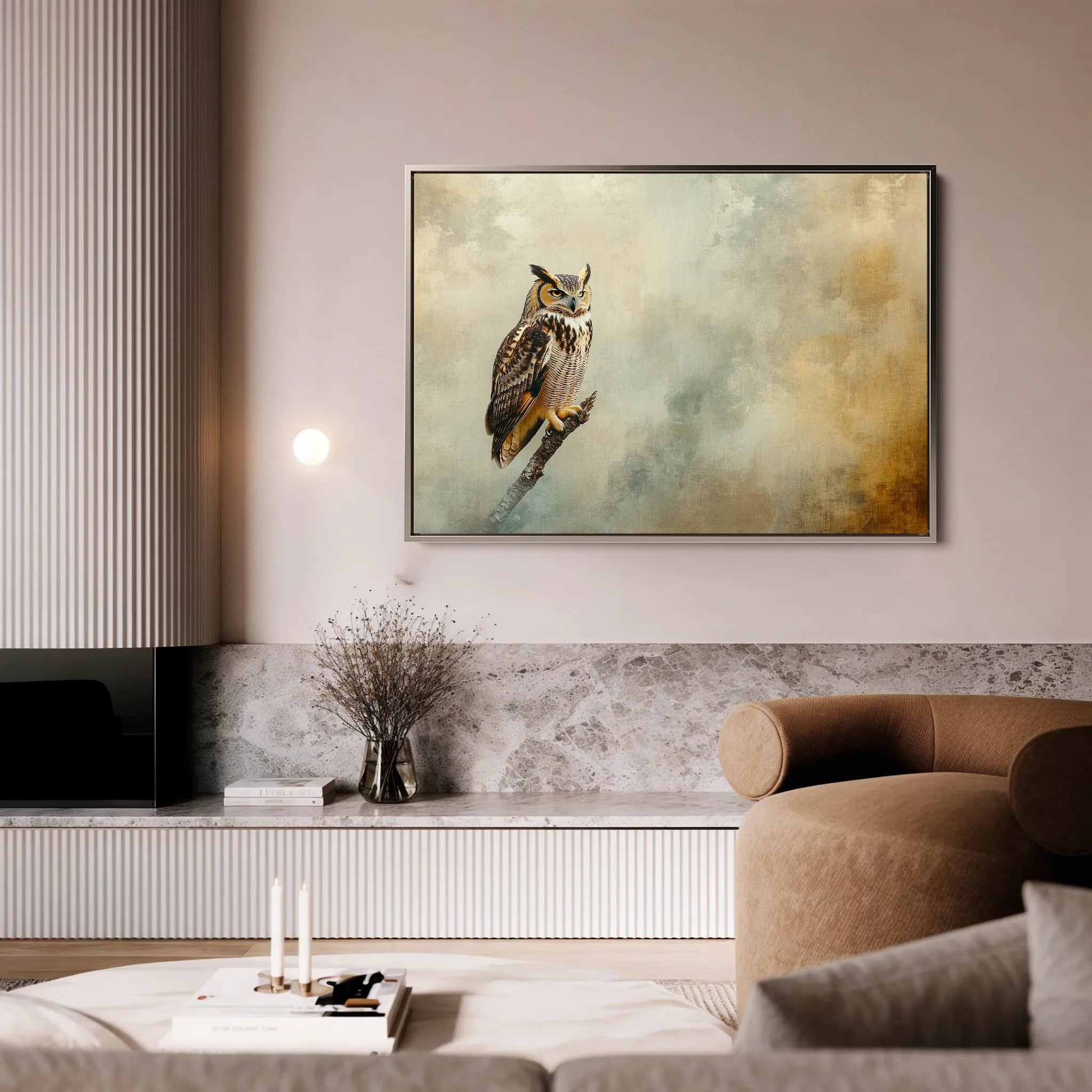 Animals 222 Canvas Art 18" x 24" / 45 x 60 cm / Black