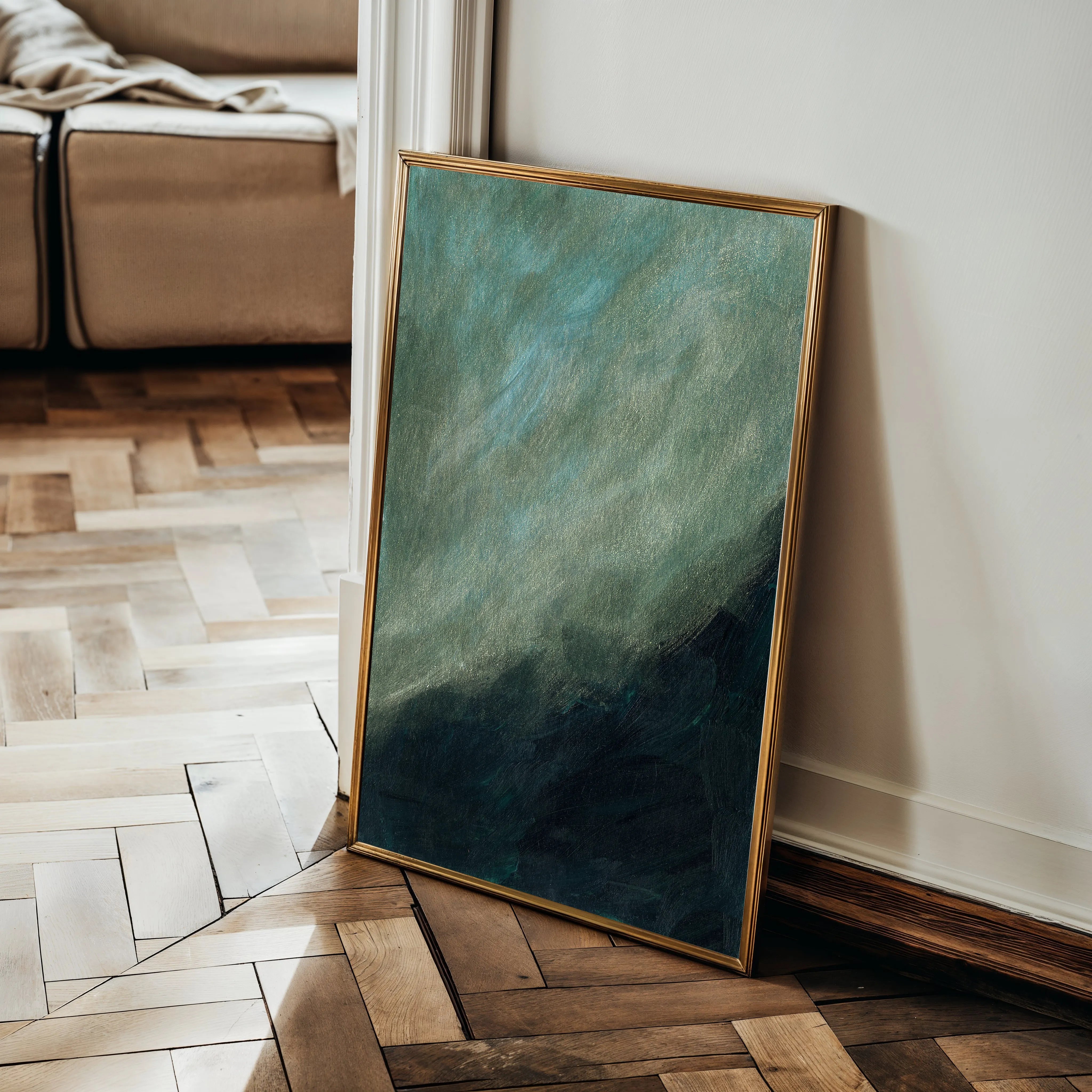 Abstract 223 Canvas Art 18" x 24" / 45 x 60 cm / Black