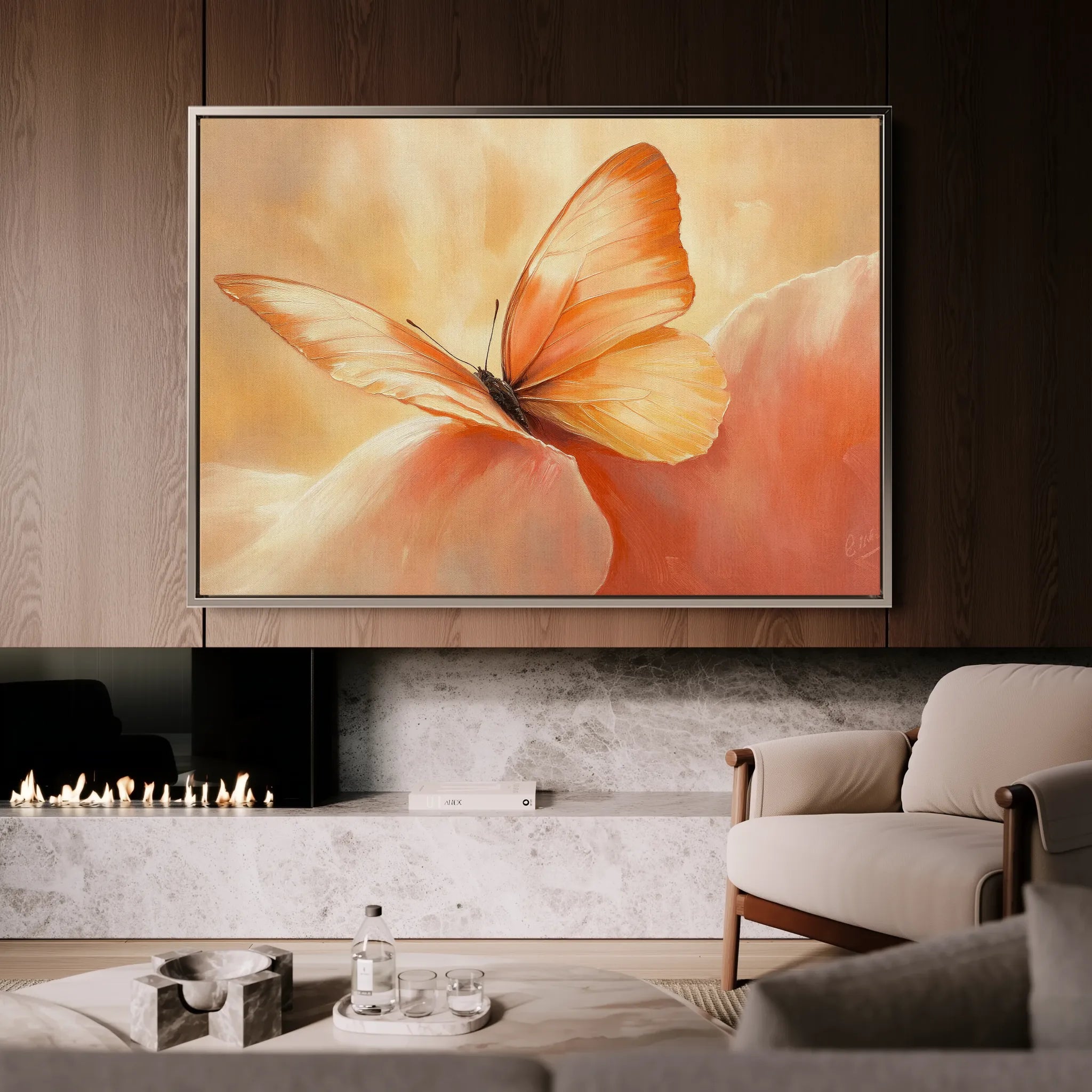 Animals 223 Canvas Art 18" x 24" / 45 x 60 cm / Black