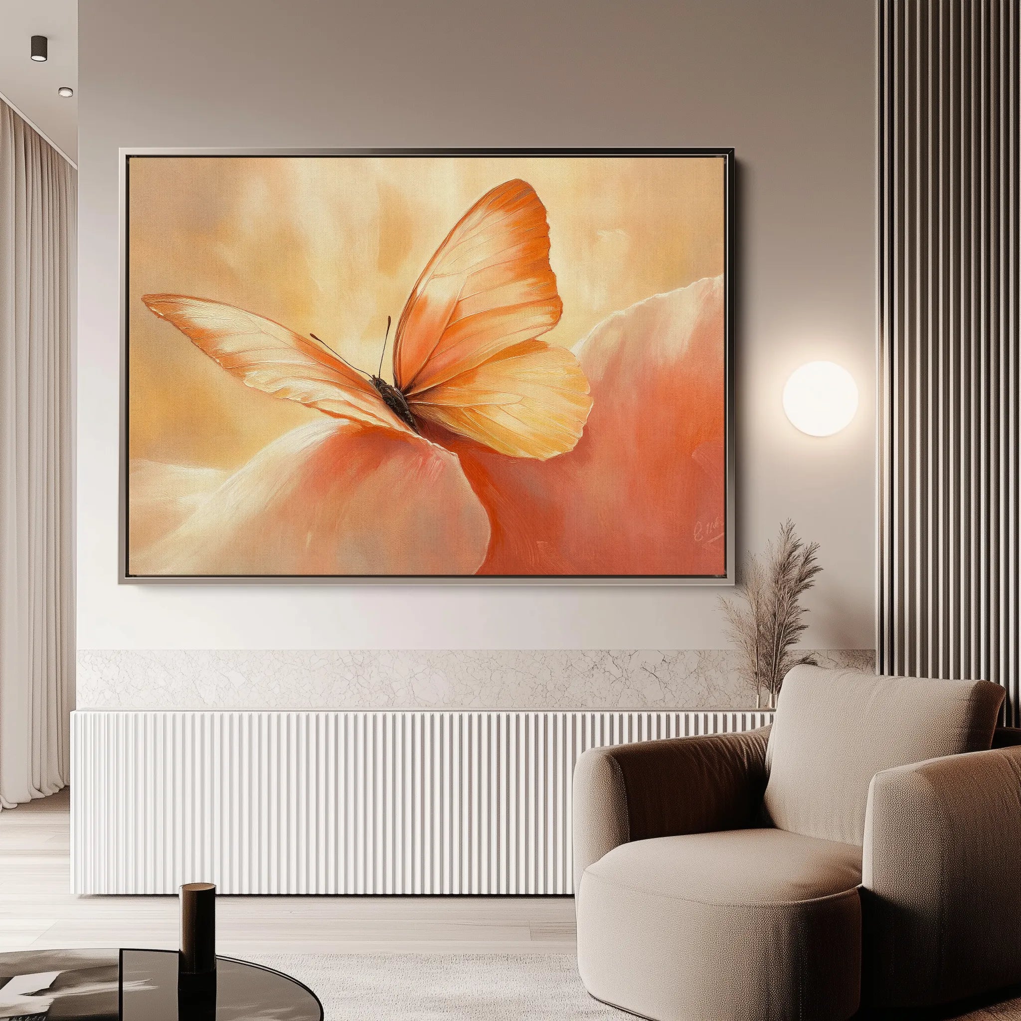 Animals 223 Canvas Art 18" x 24" / 45 x 60 cm / Black