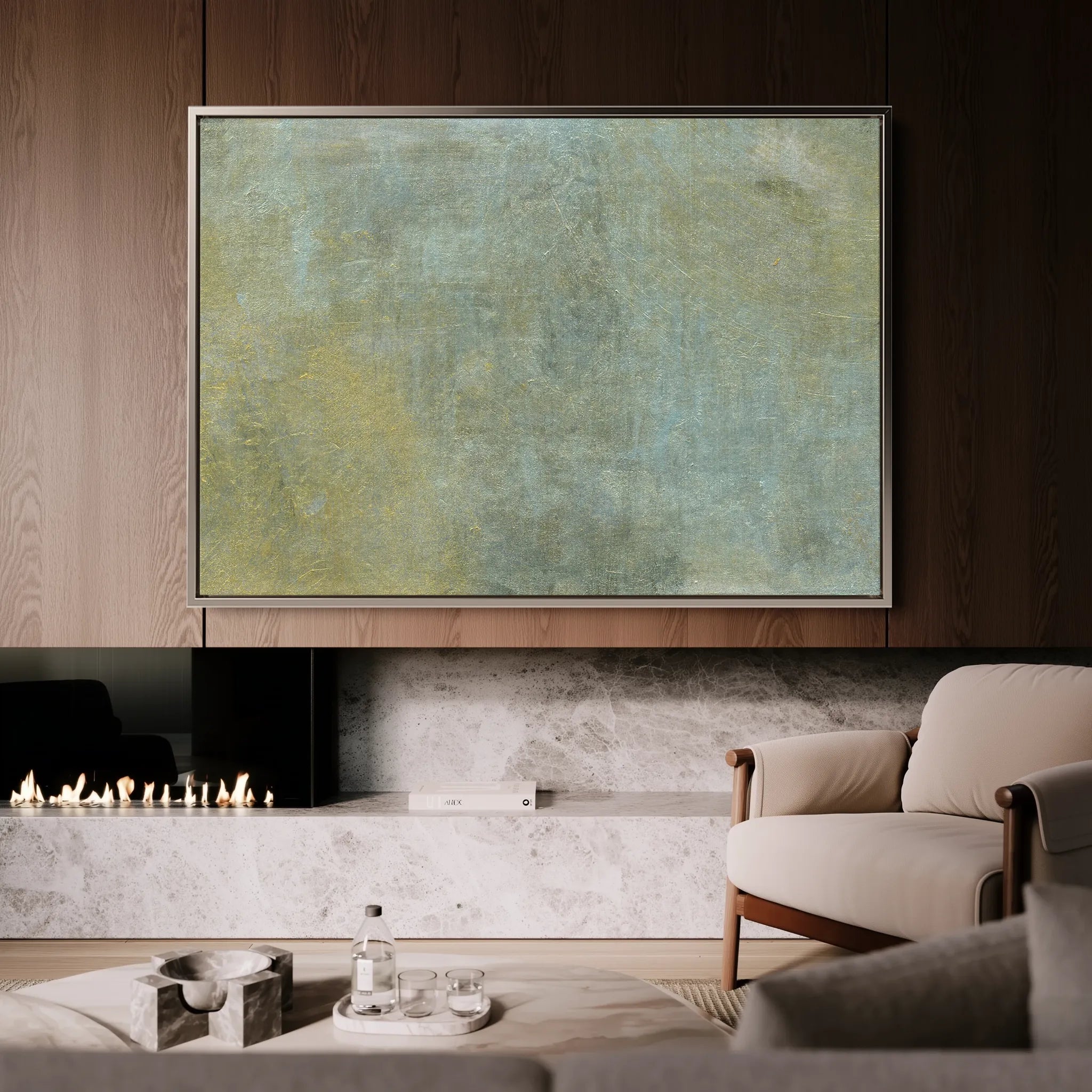 Abstract 224 Canvas Art 18" x 24" / 45 x 60 cm / Black