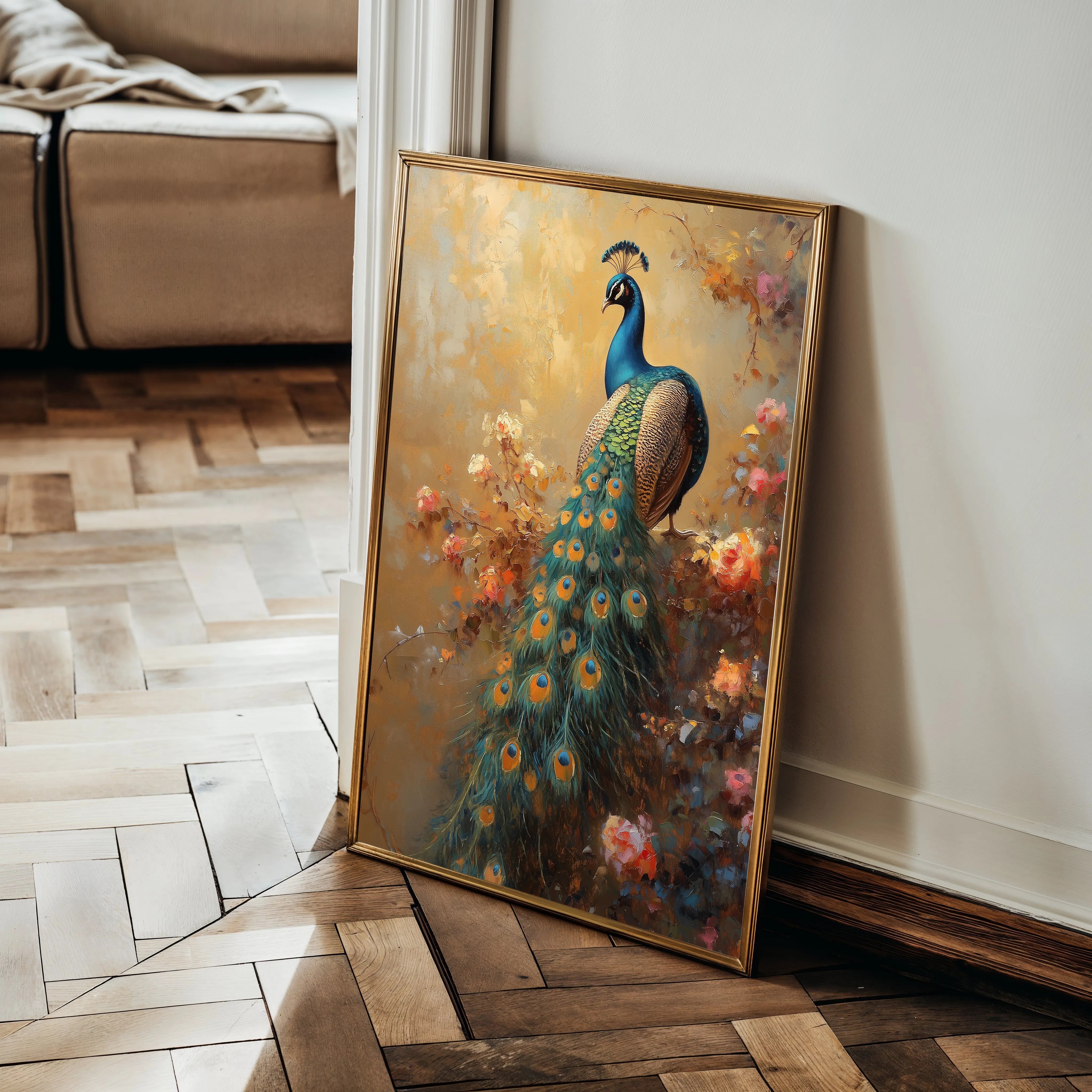 Animals 224 Canvas Art 18" x 24" / 45 x 60 cm / Black