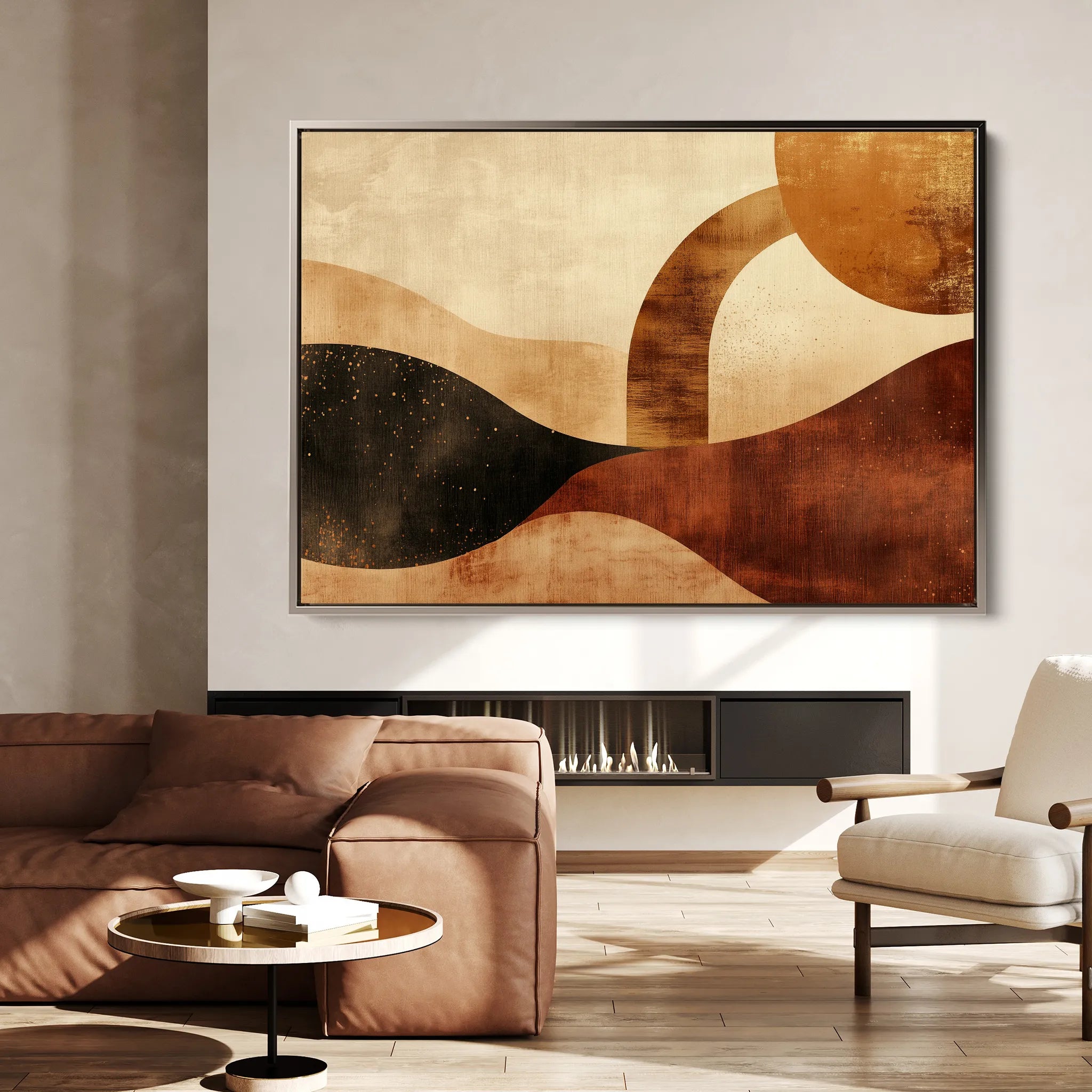 Boho 224 Canvas Art 18" x 24" / 45 x 60 cm / Black