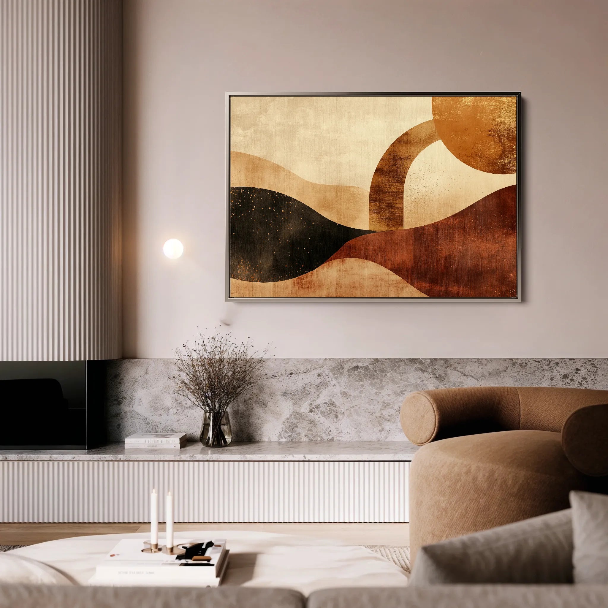 Boho 224 Canvas Art 18" x 24" / 45 x 60 cm / Black