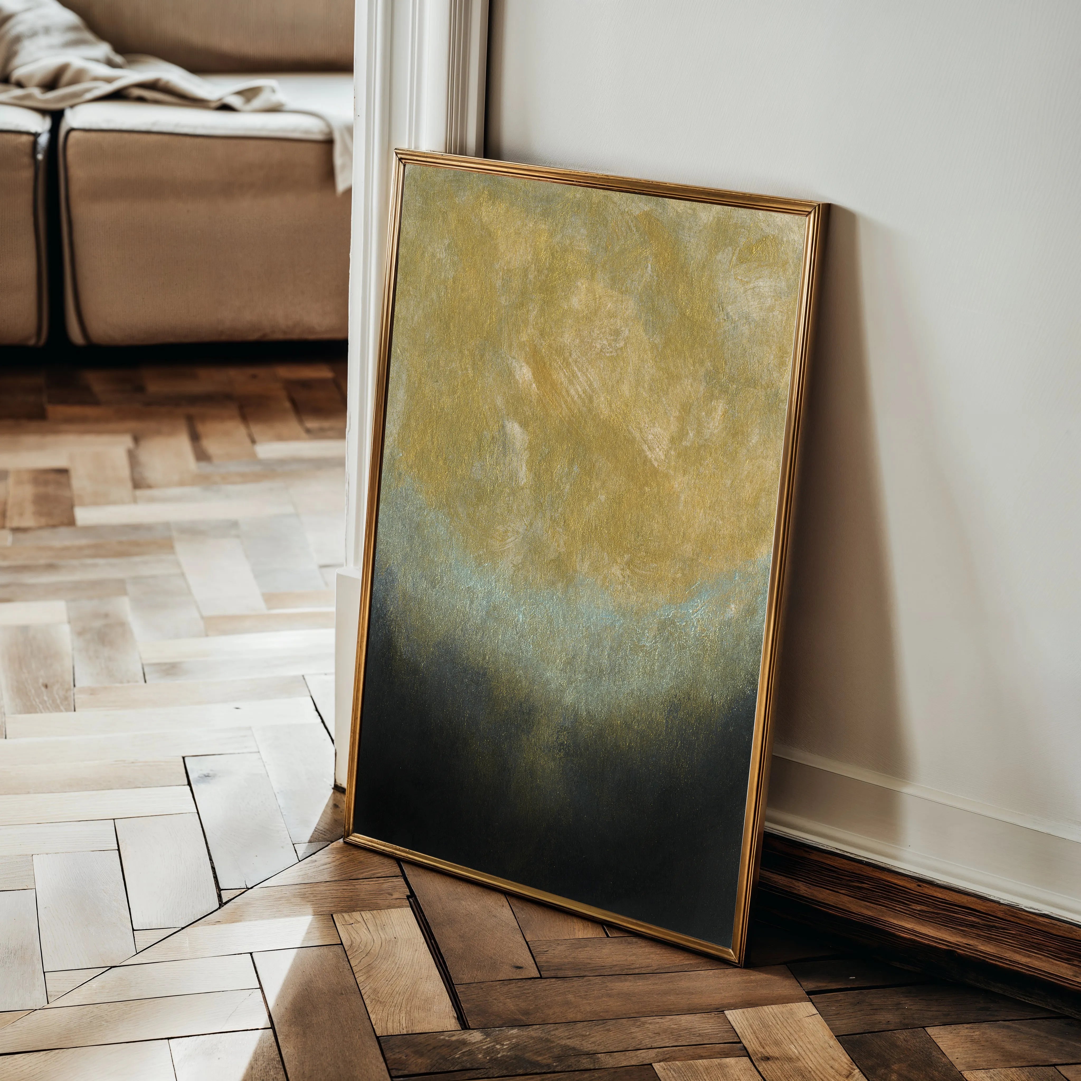 Abstract 225 Canvas Art 18" x 24" / 45 x 60 cm / Black