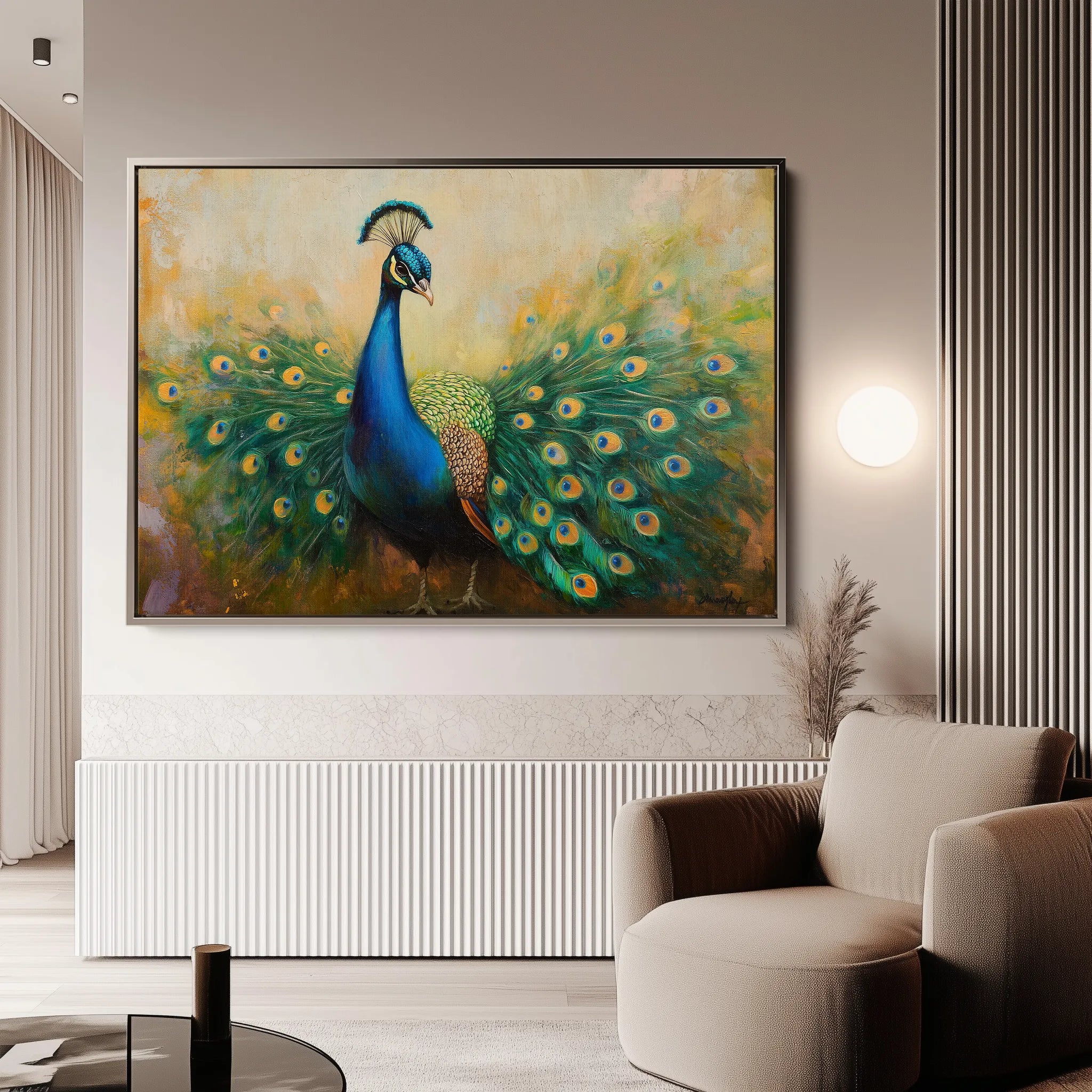 Animals 225 Canvas Art 18" x 24" / 45 x 60 cm / Black