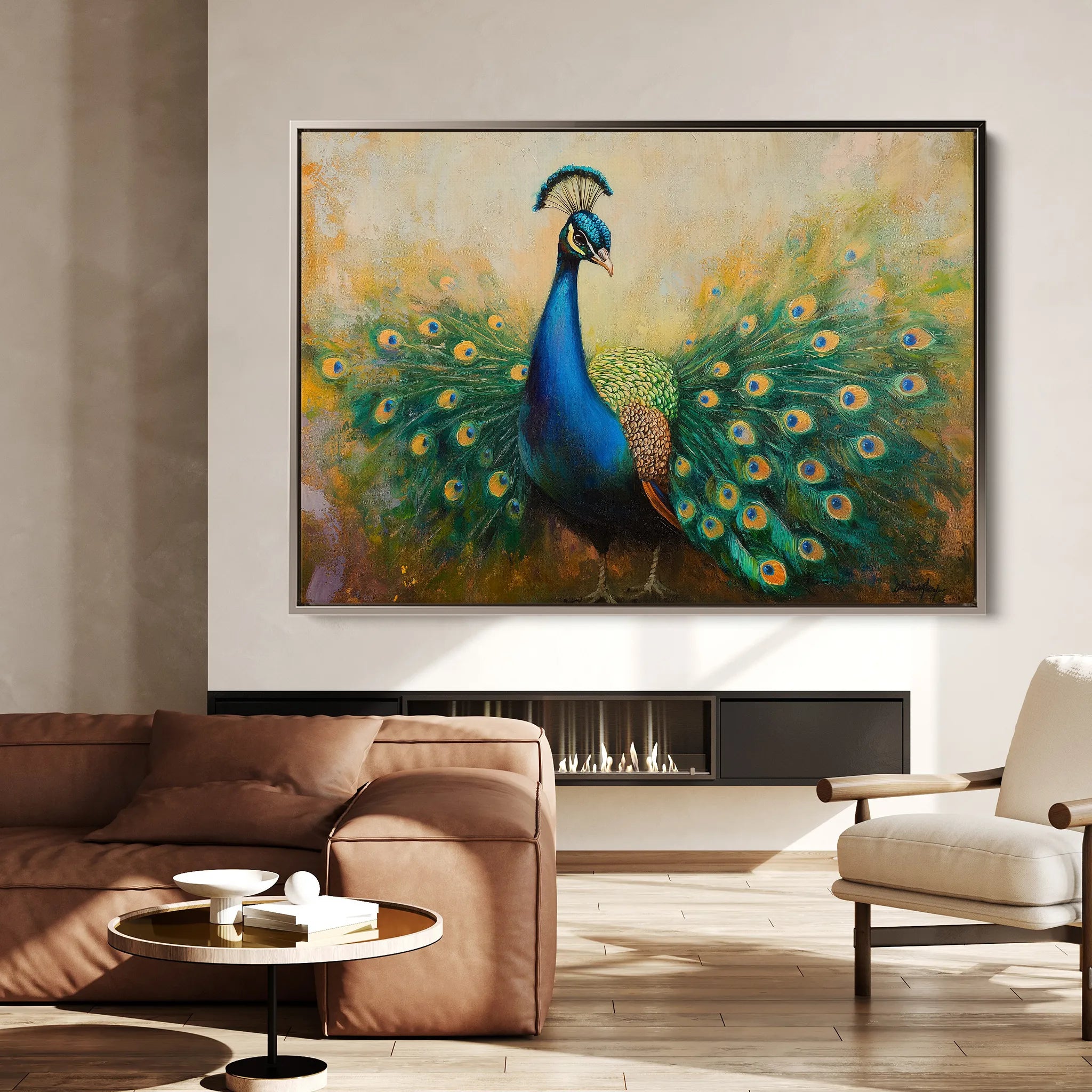 Animals 225 Canvas Art 18" x 24" / 45 x 60 cm / Black
