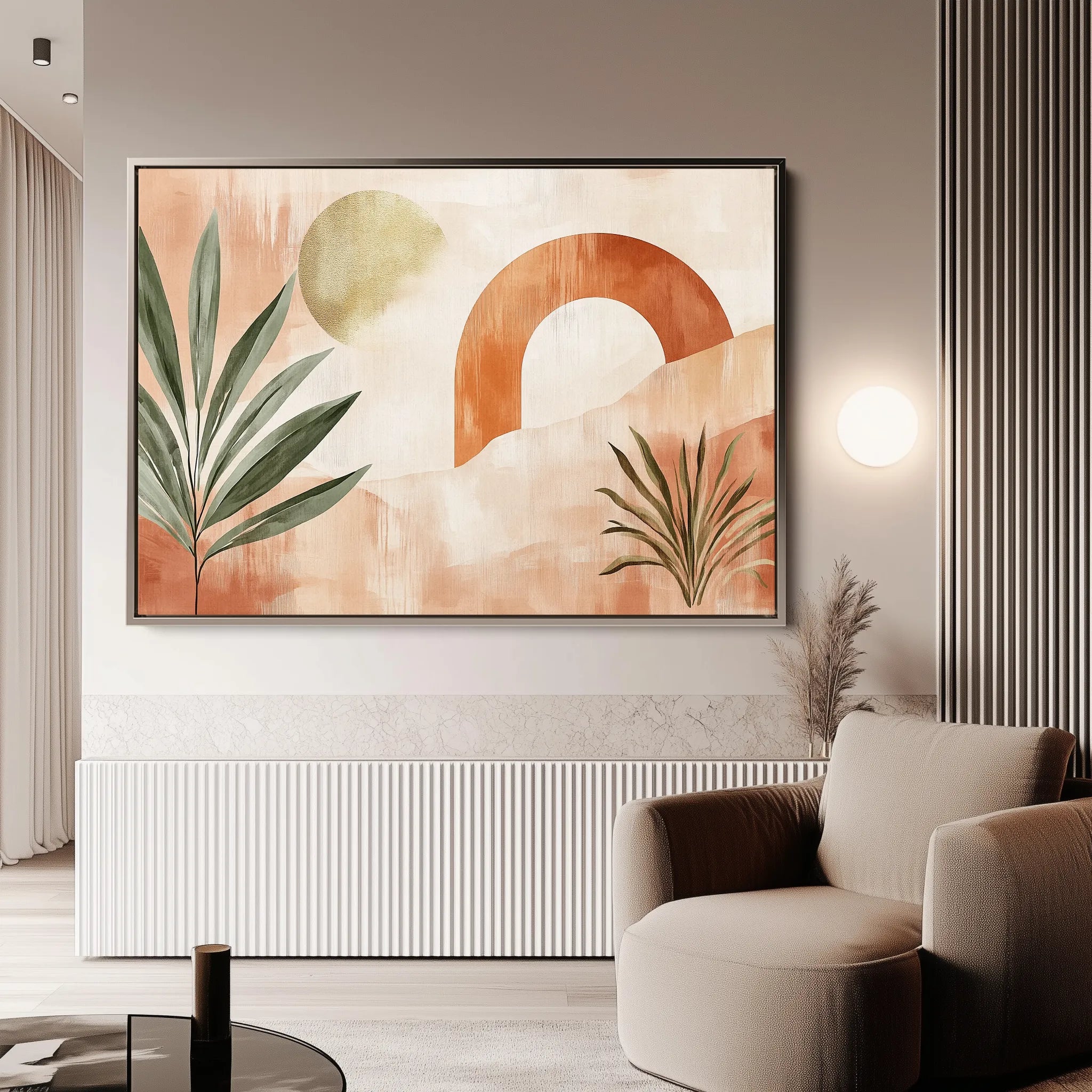 Boho 225 Canvas Art 18" x 24" / 45 x 60 cm / Black