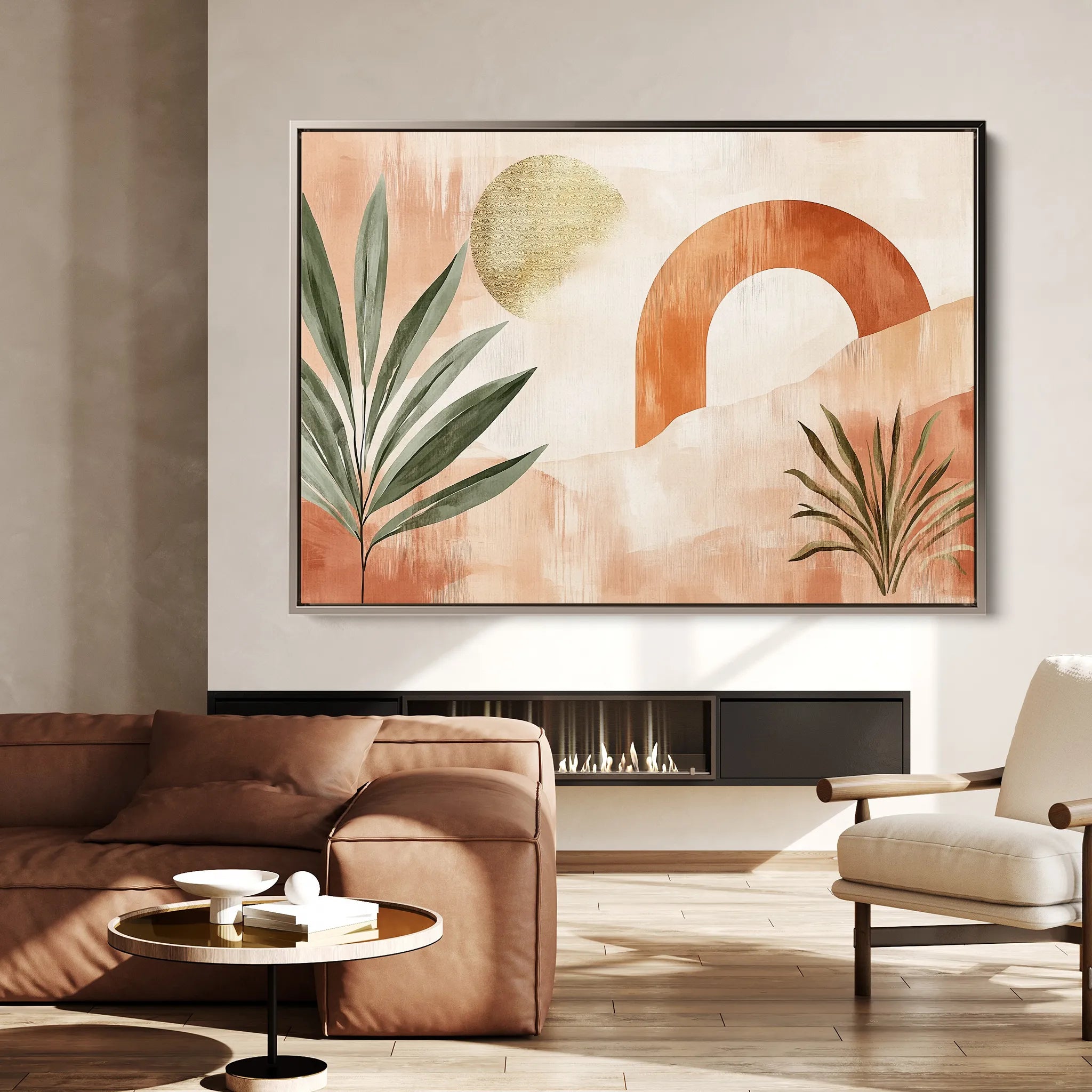 Boho 225 Canvas Art 18" x 24" / 45 x 60 cm / Black