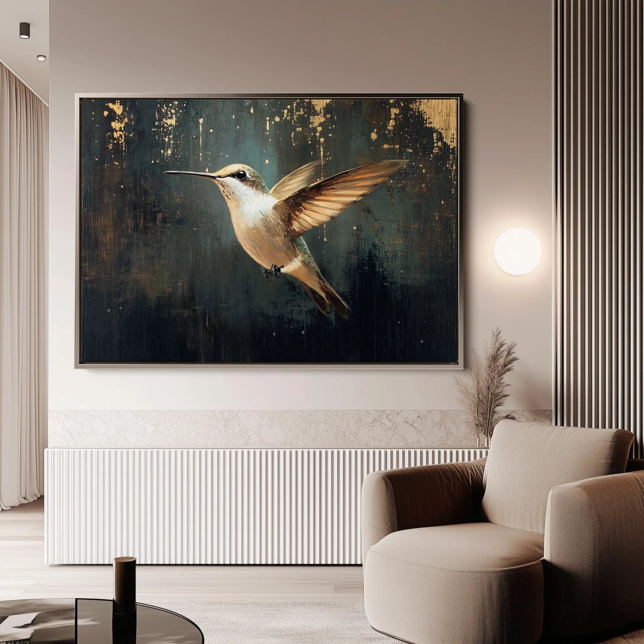 Animals 226 Canvas Art 18" x 24" / 45 x 60 cm / Black