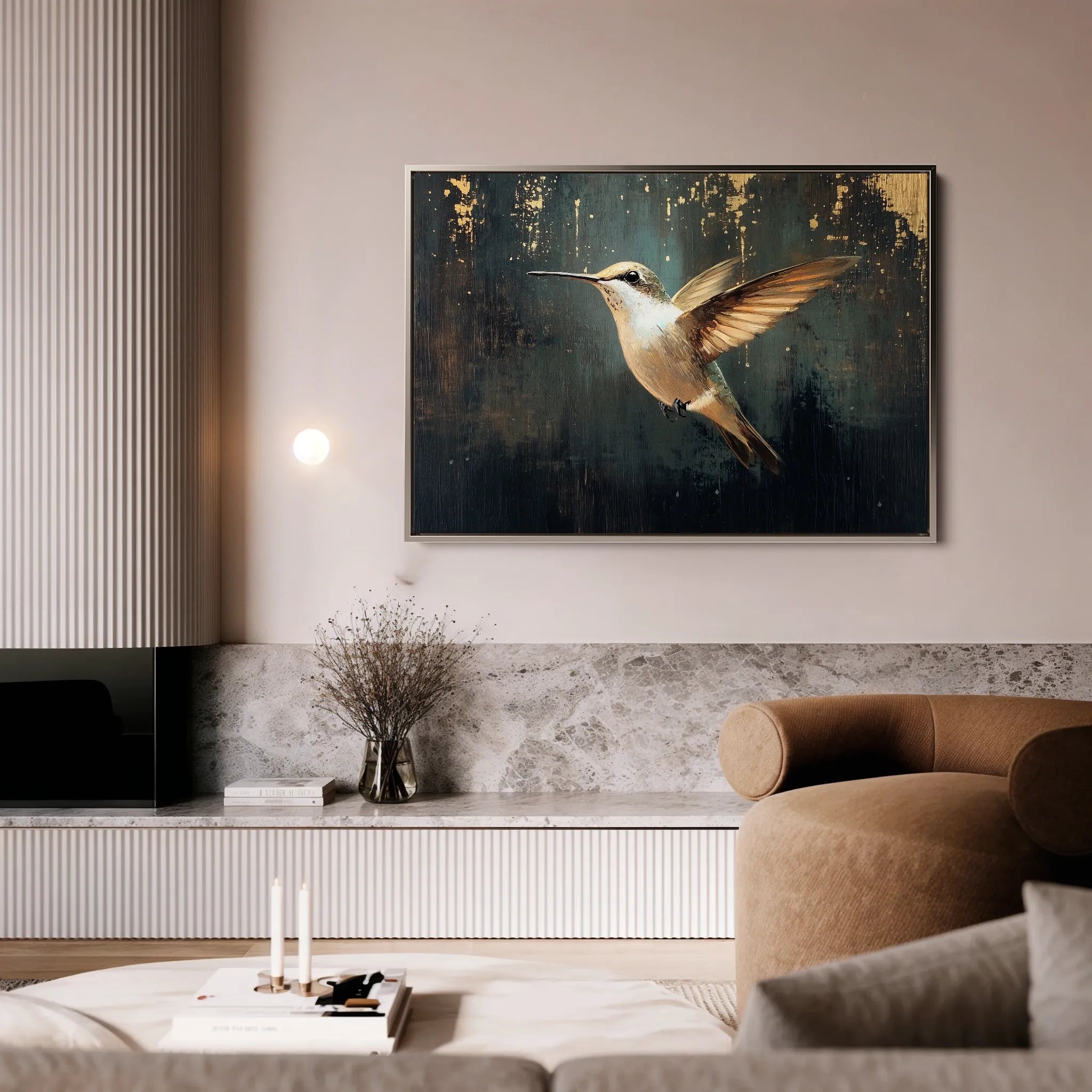 Animals 226 Canvas Art 18" x 24" / 45 x 60 cm / Black