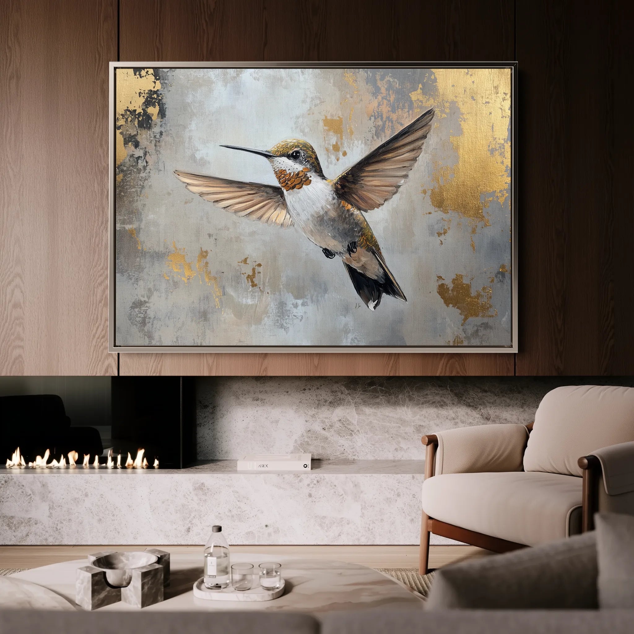 Animals 227 Canvas Art 18" x 24" / 45 x 60 cm / Black