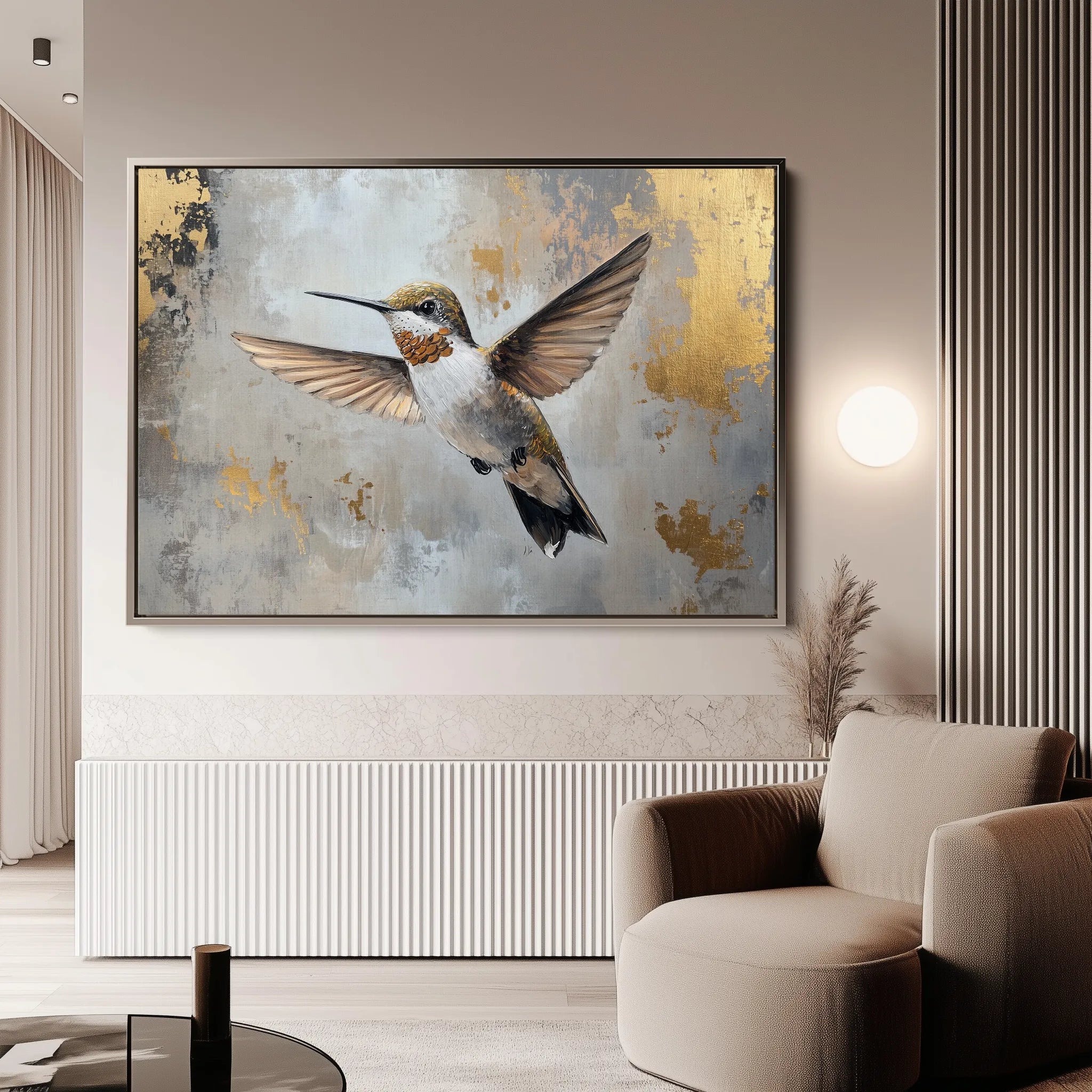 Animals 227 Canvas Art 18" x 24" / 45 x 60 cm / Black