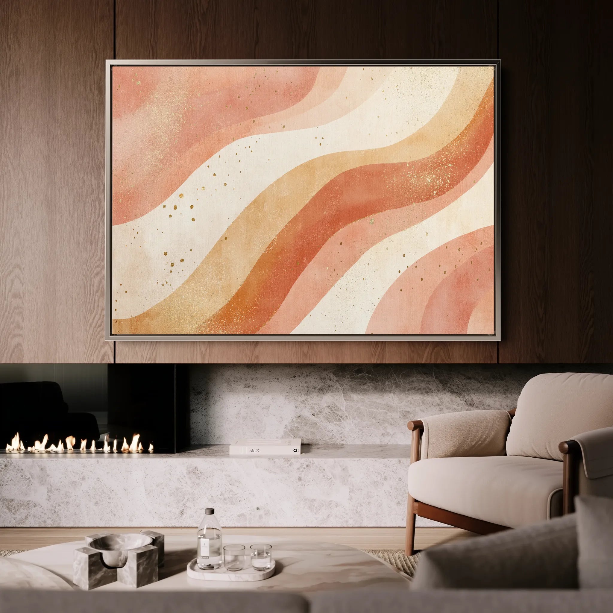 Boho 227 Canvas Art 18" x 24" / 45 x 60 cm / Black