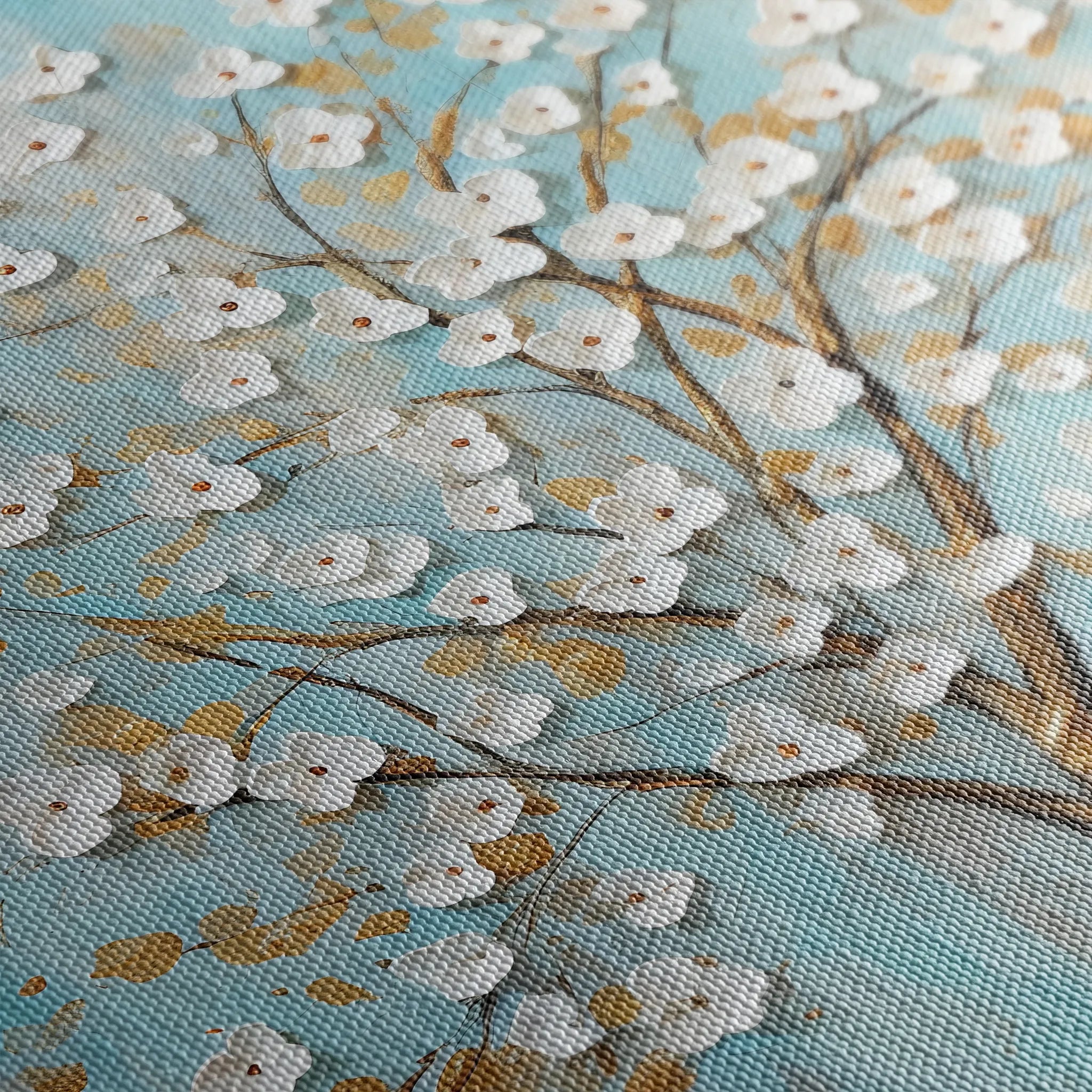 Floral 227 Canvas Art 18" x 24" / 45 x 60 cm / Black