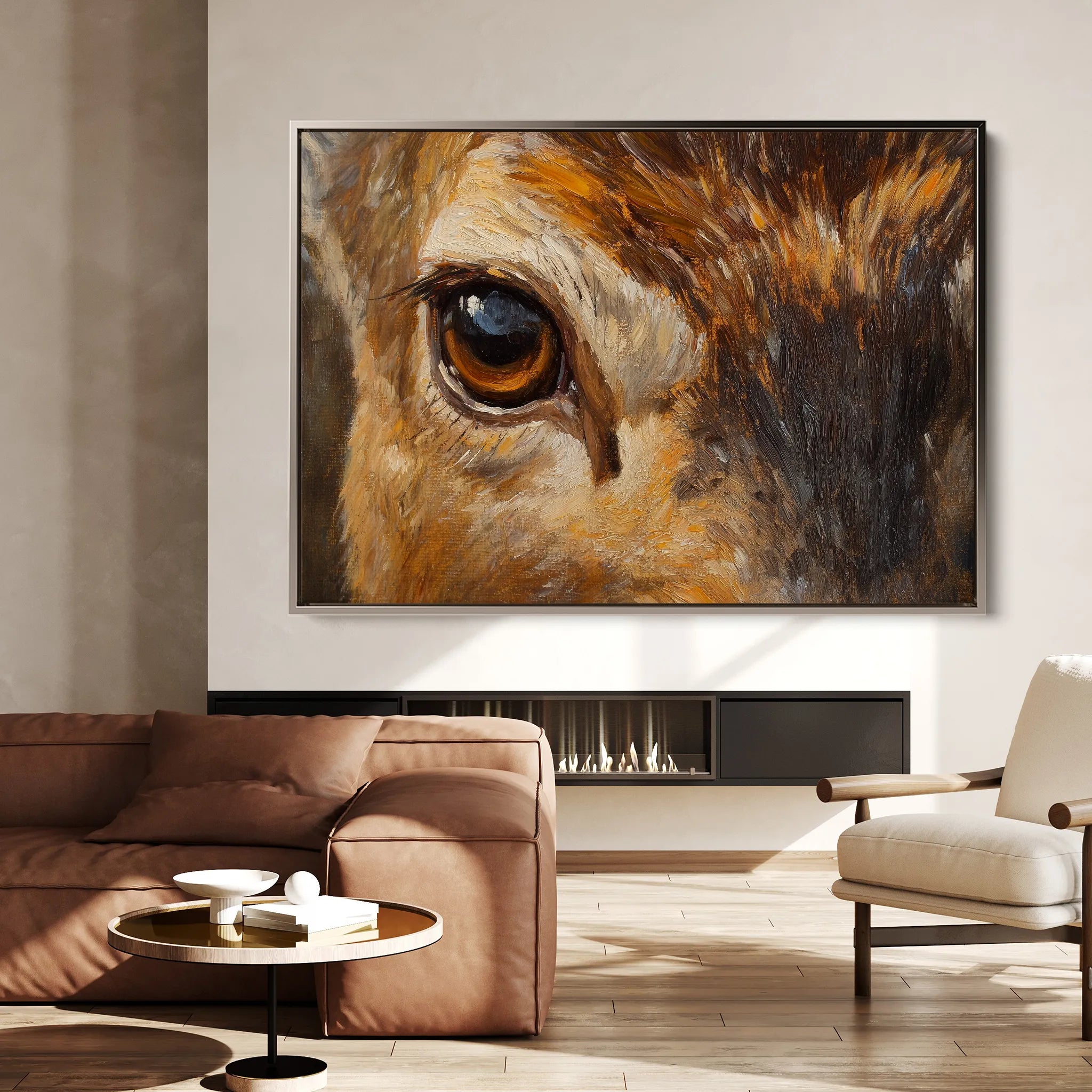 Animals 229 Canvas Art 18" x 24" / 45 x 60 cm / Black