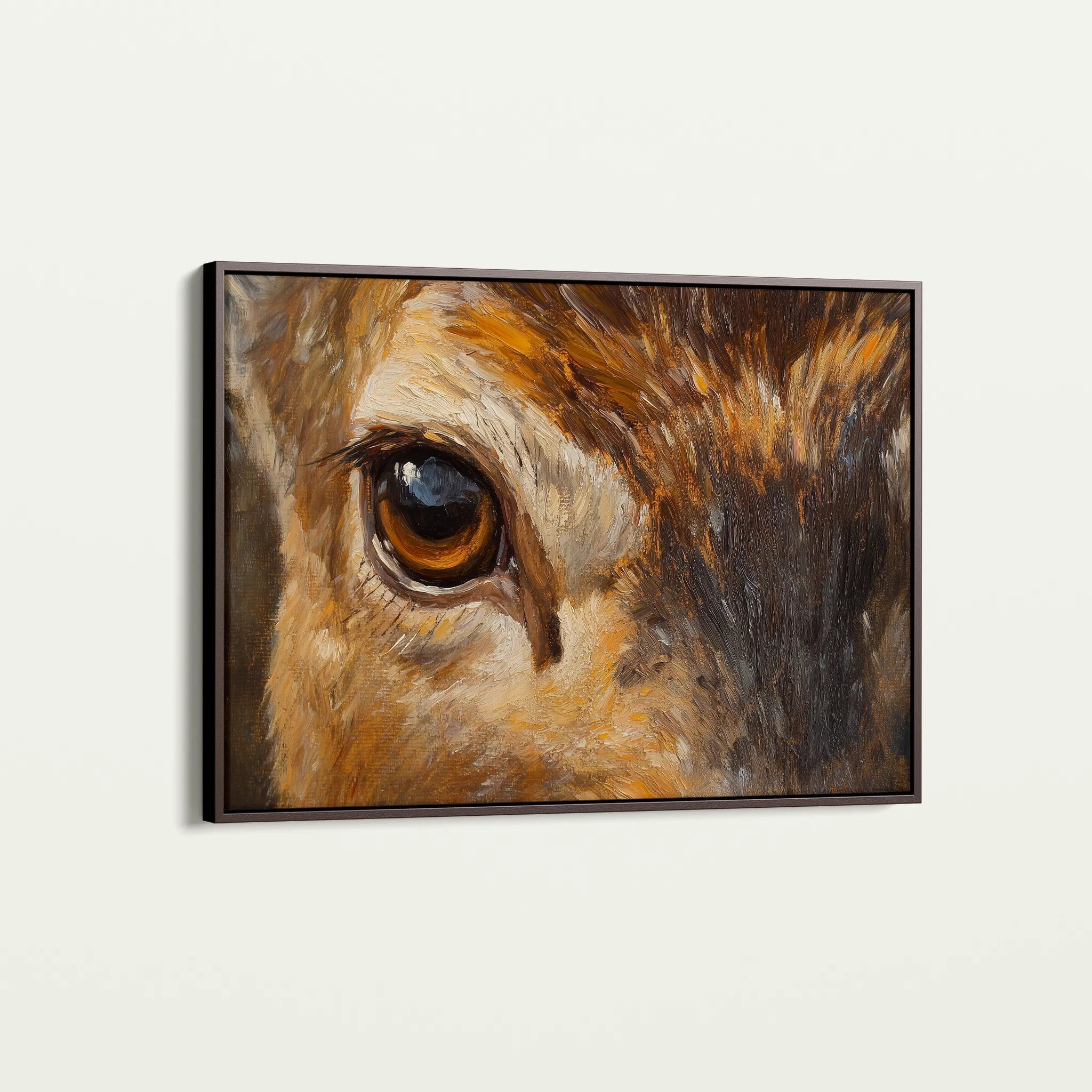 Animals 229 Canvas Art 18" x 24" / 45 x 60 cm / Black