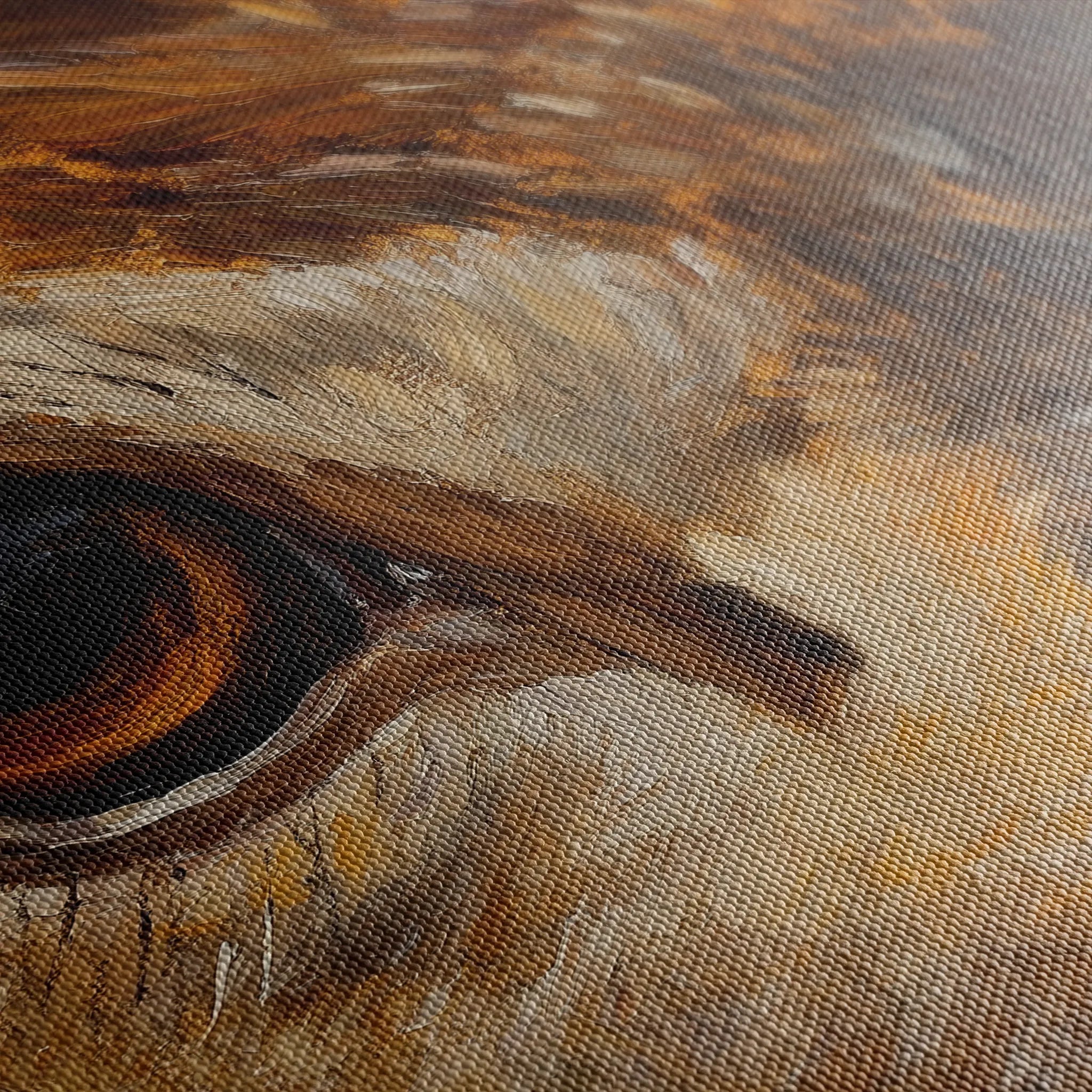 Animals 229 Canvas Art 18" x 24" / 45 x 60 cm / Black