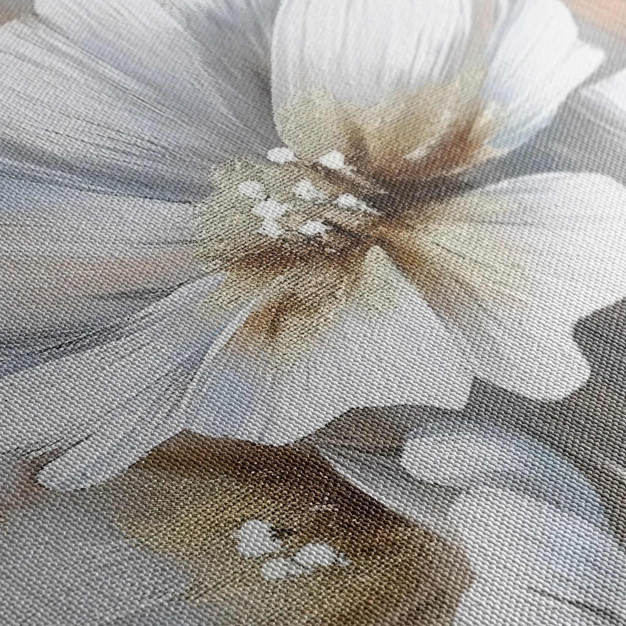 Floral 229 Canvas Art 18" x 24" / 45 x 60 cm / Black