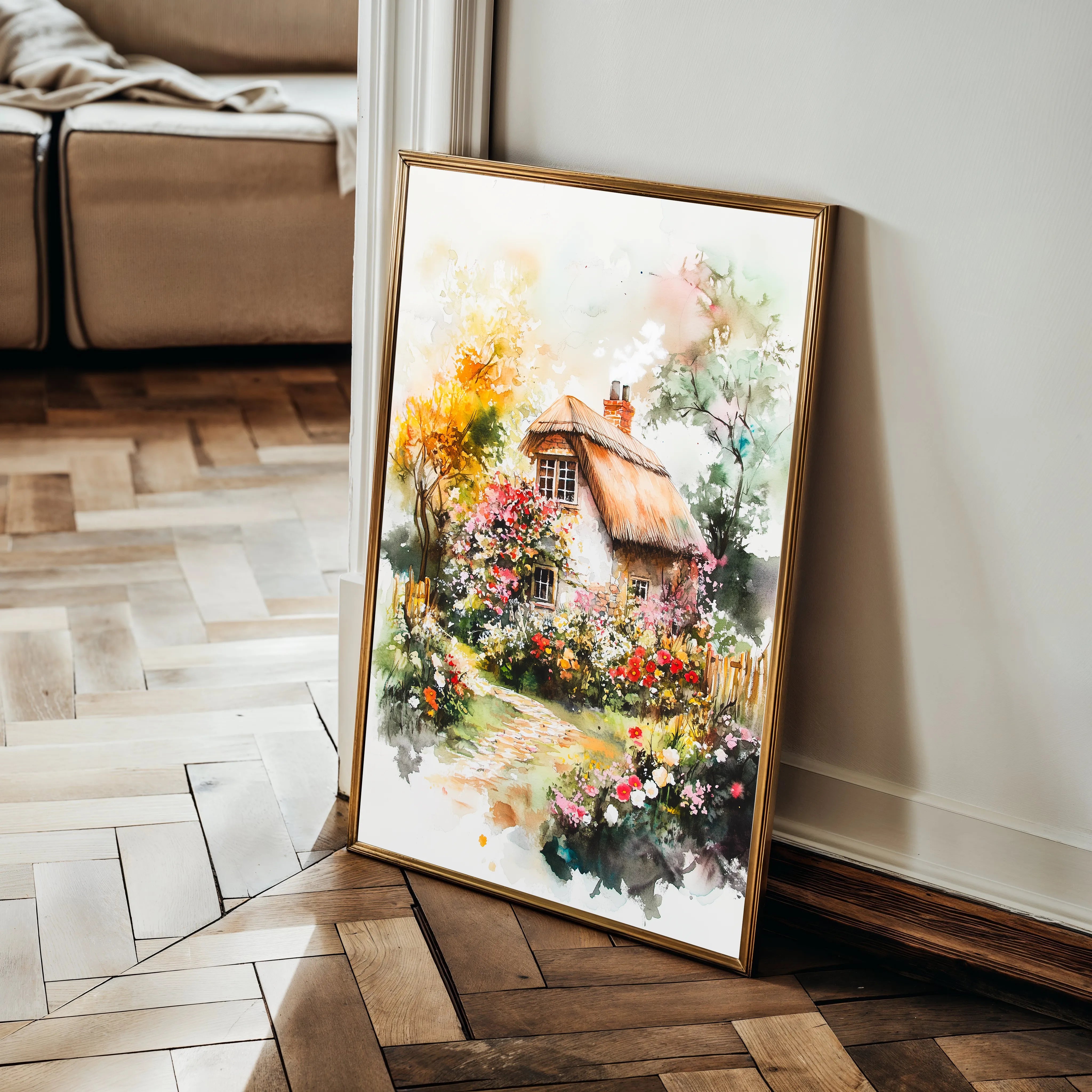 Landscape 229 Canvas Art 18" x 24" / 45 x 60 cm / Black