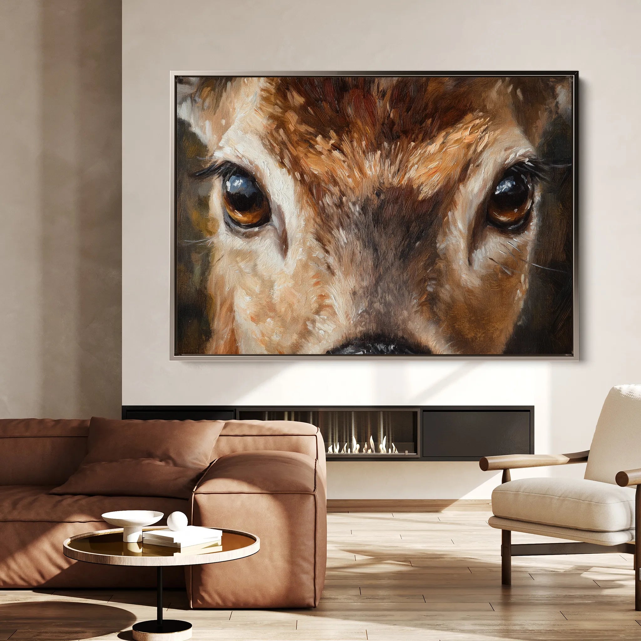 Animals 230 Canvas Art 18" x 24" / 45 x 60 cm / Black