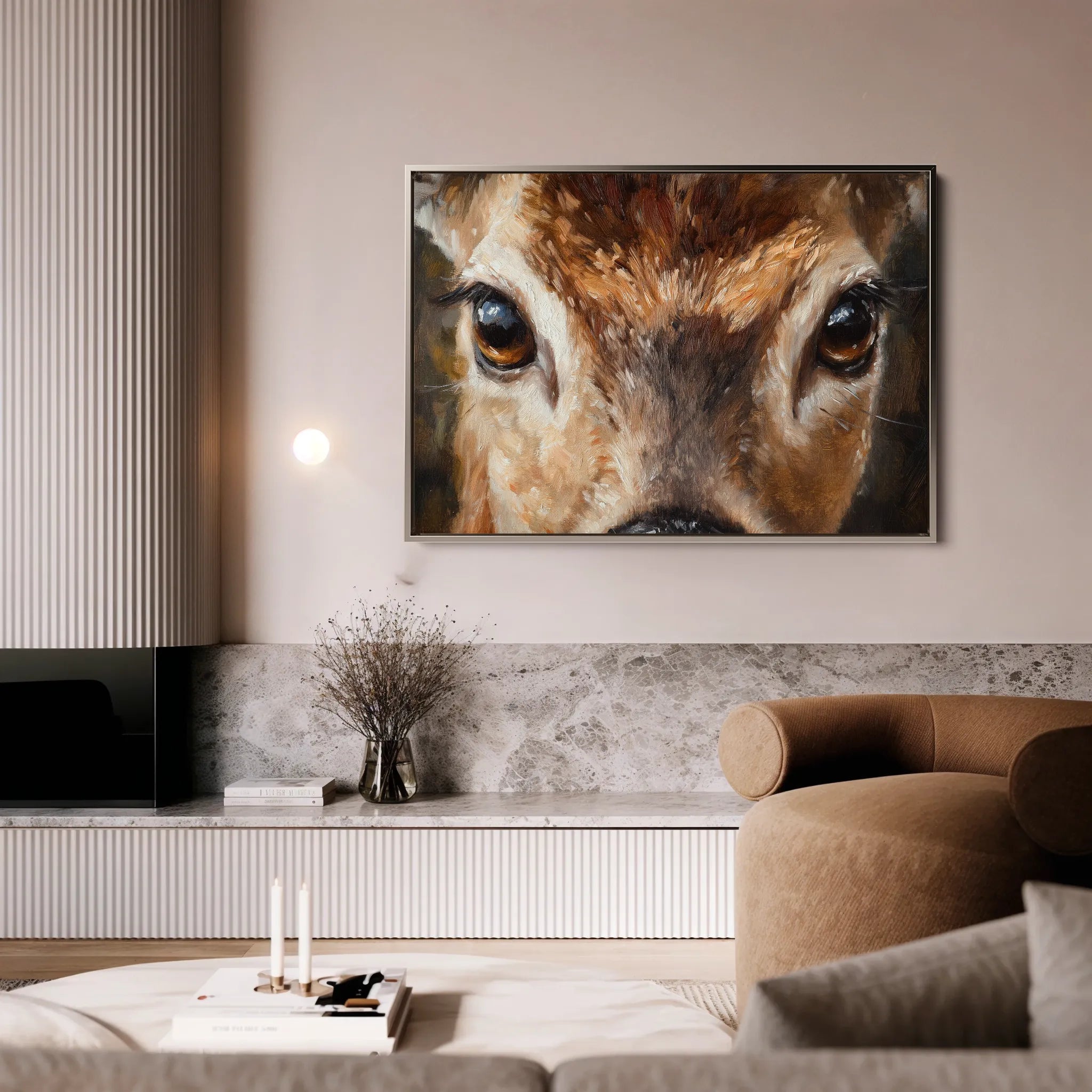 Animals 230 Canvas Art 18" x 24" / 45 x 60 cm / Black