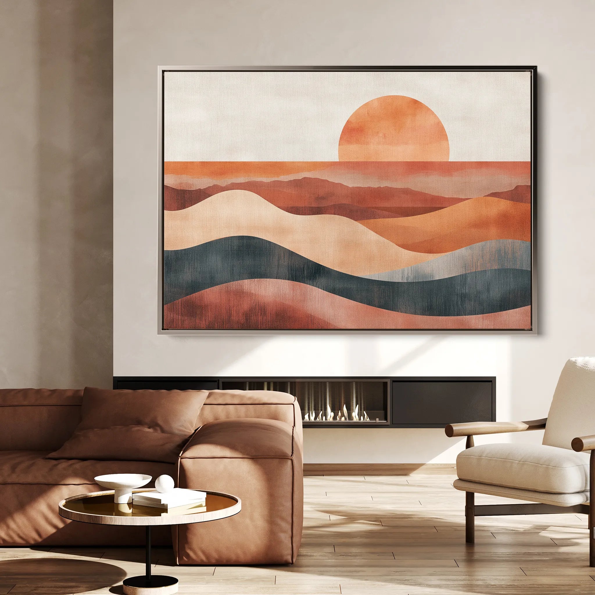 Boho 230 Canvas Art 18" x 24" / 45 x 60 cm / Black