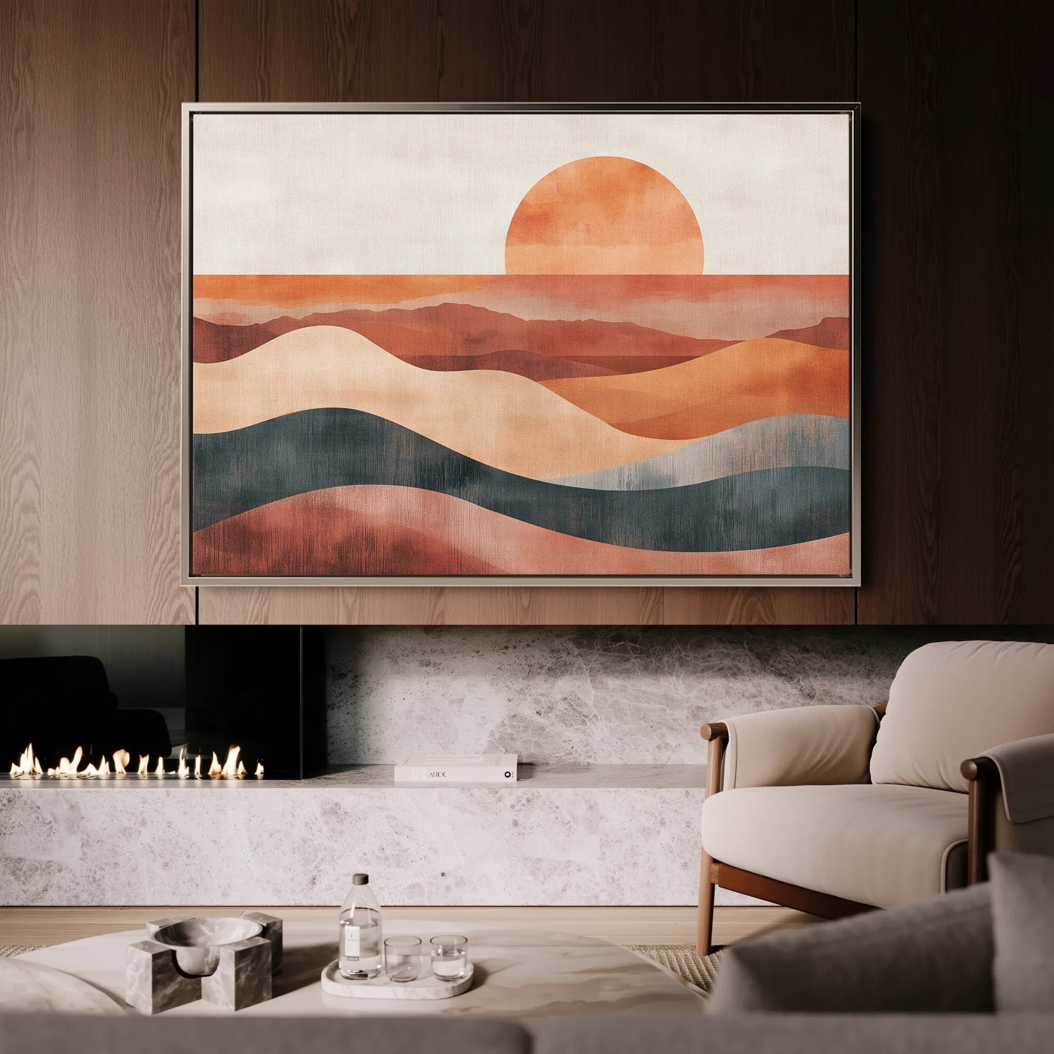 Boho 230 Canvas Art 18" x 24" / 45 x 60 cm / Black