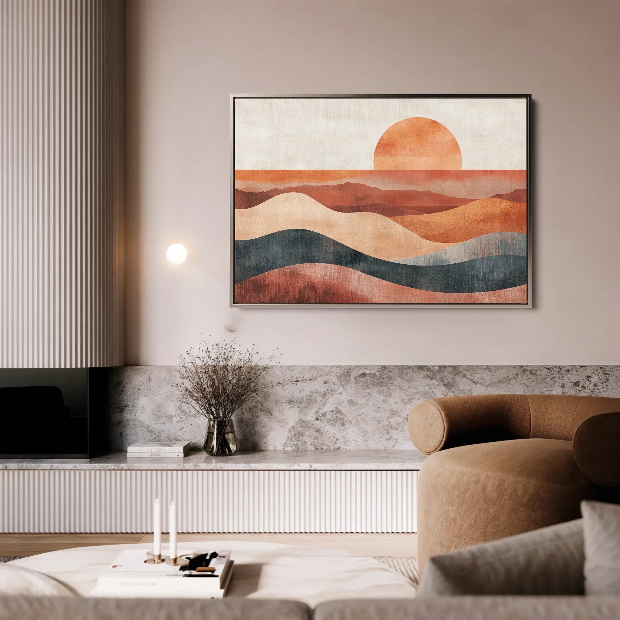 Boho 230 Canvas Art 18" x 24" / 45 x 60 cm / Black