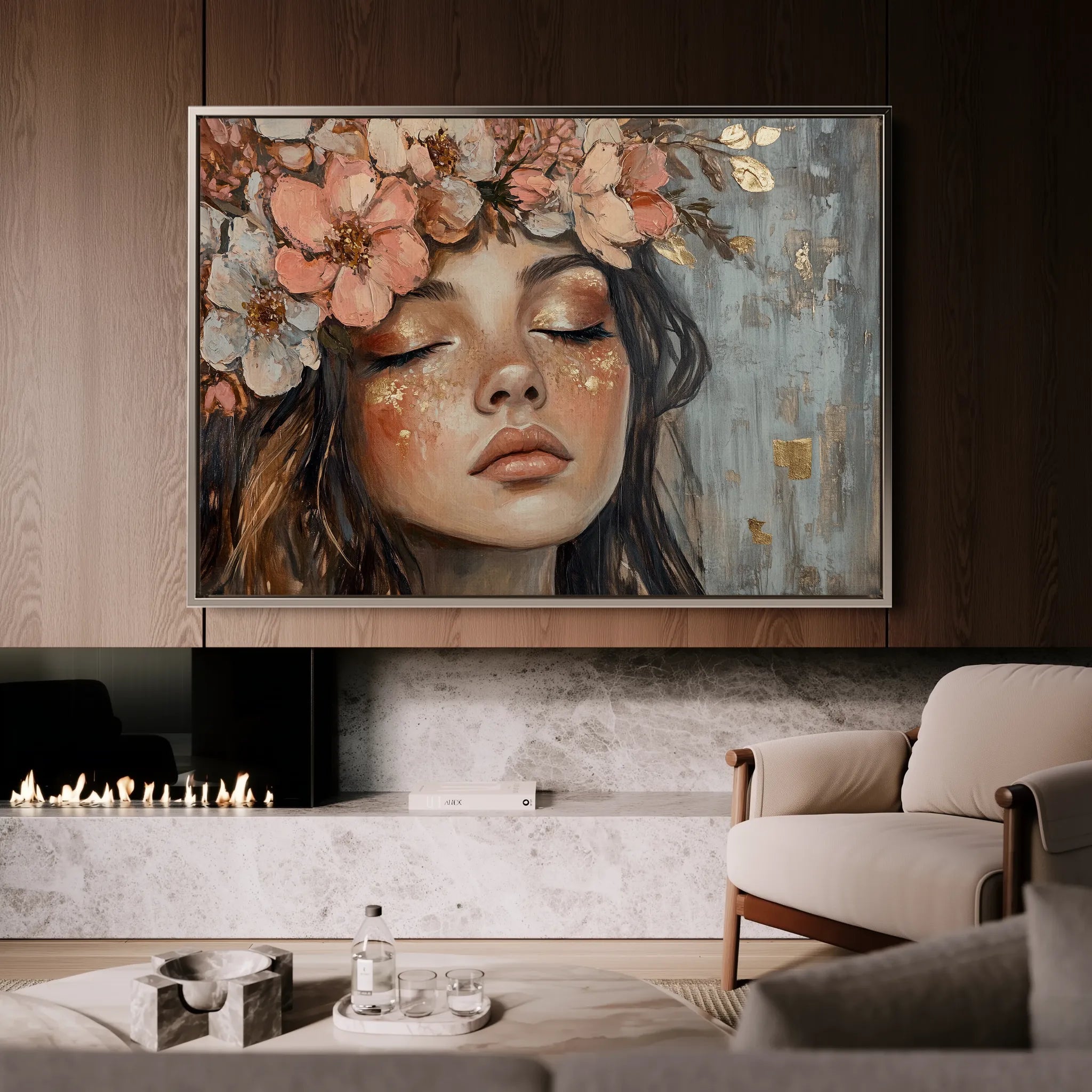 Portrait 230 Canvas Art 18" x 24" / 45 x 60 cm / Black