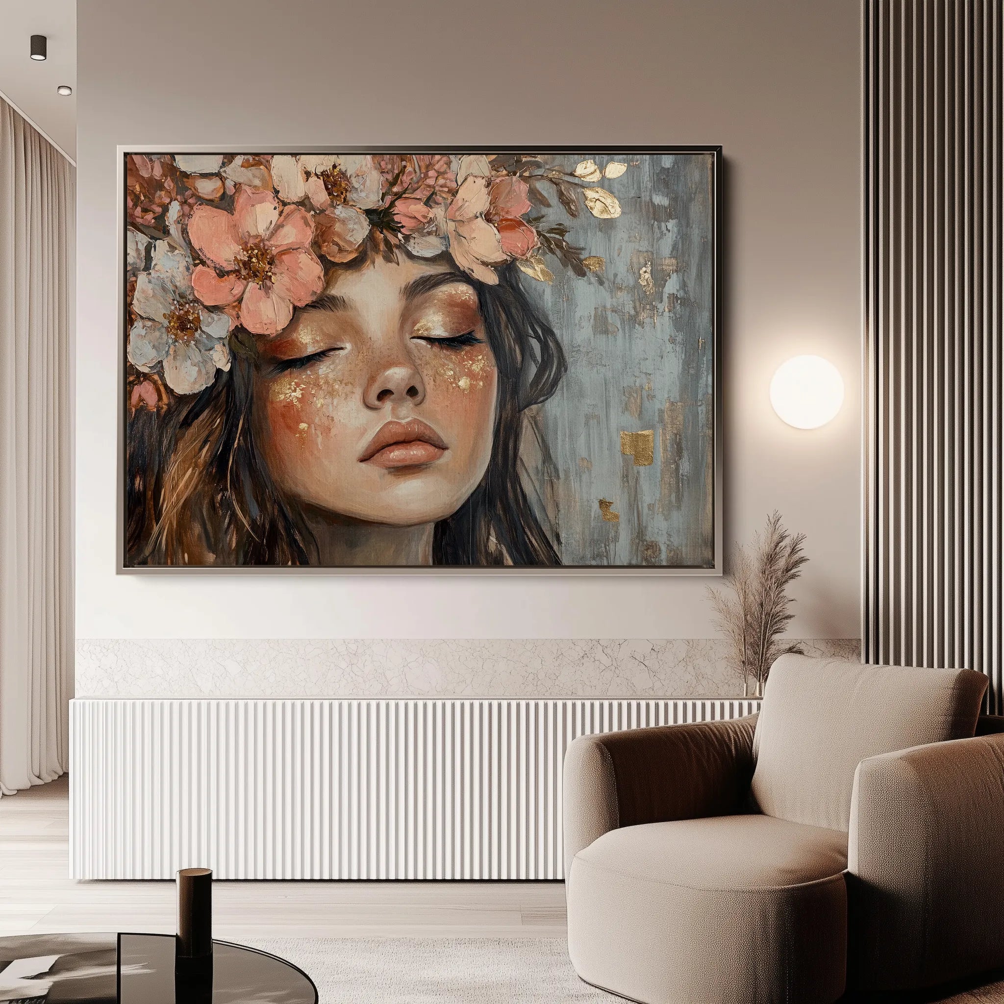 Portrait 230 Canvas Art 18" x 24" / 45 x 60 cm / Black