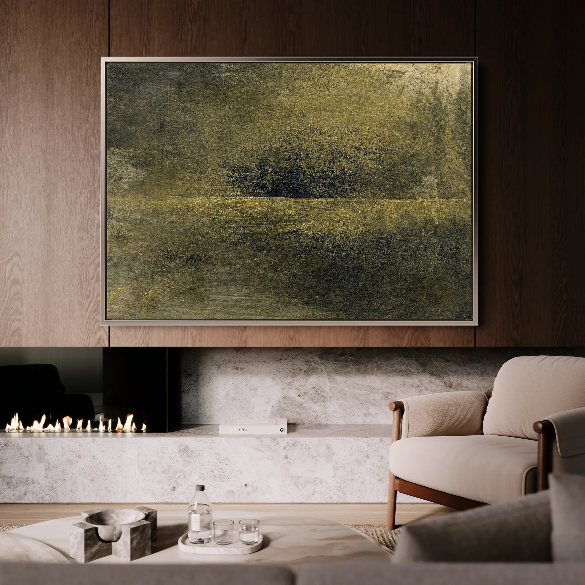 Abstract 231 Canvas Art 18" x 24" / 45 x 60 cm / Black
