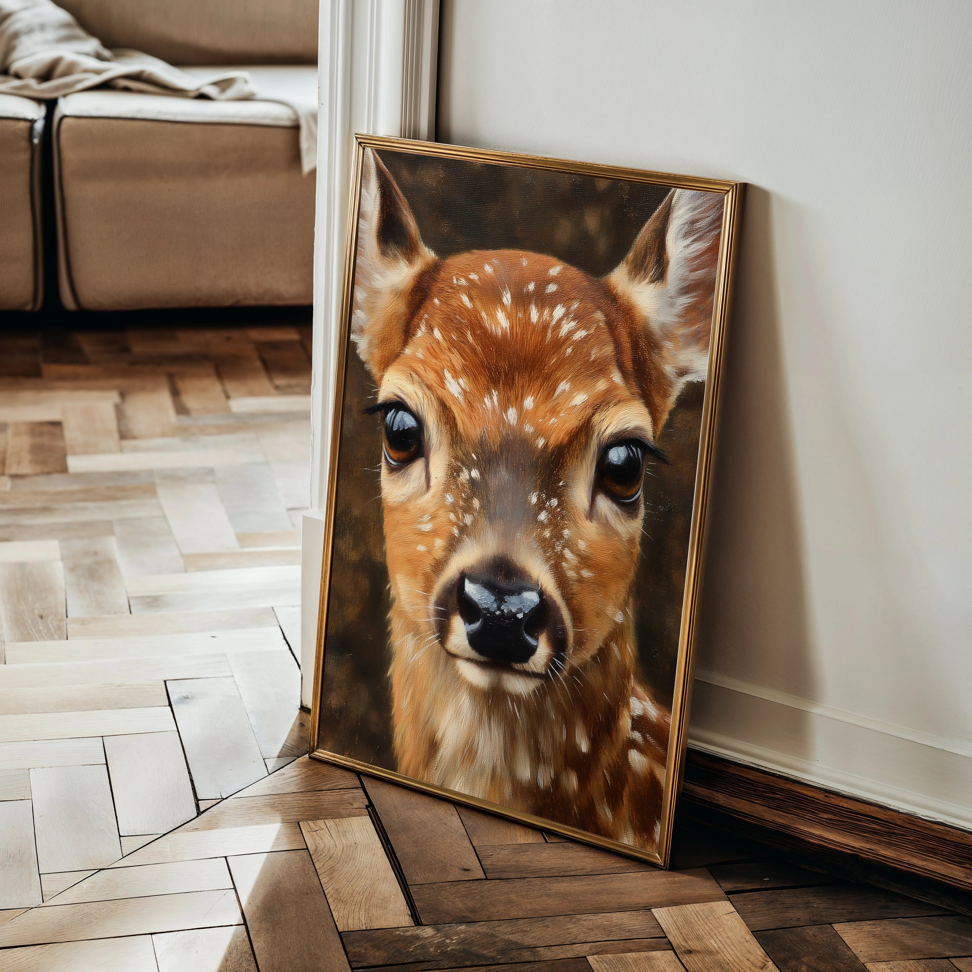 Animals 231 Canvas Art 18" x 24" / 45 x 60 cm / Black