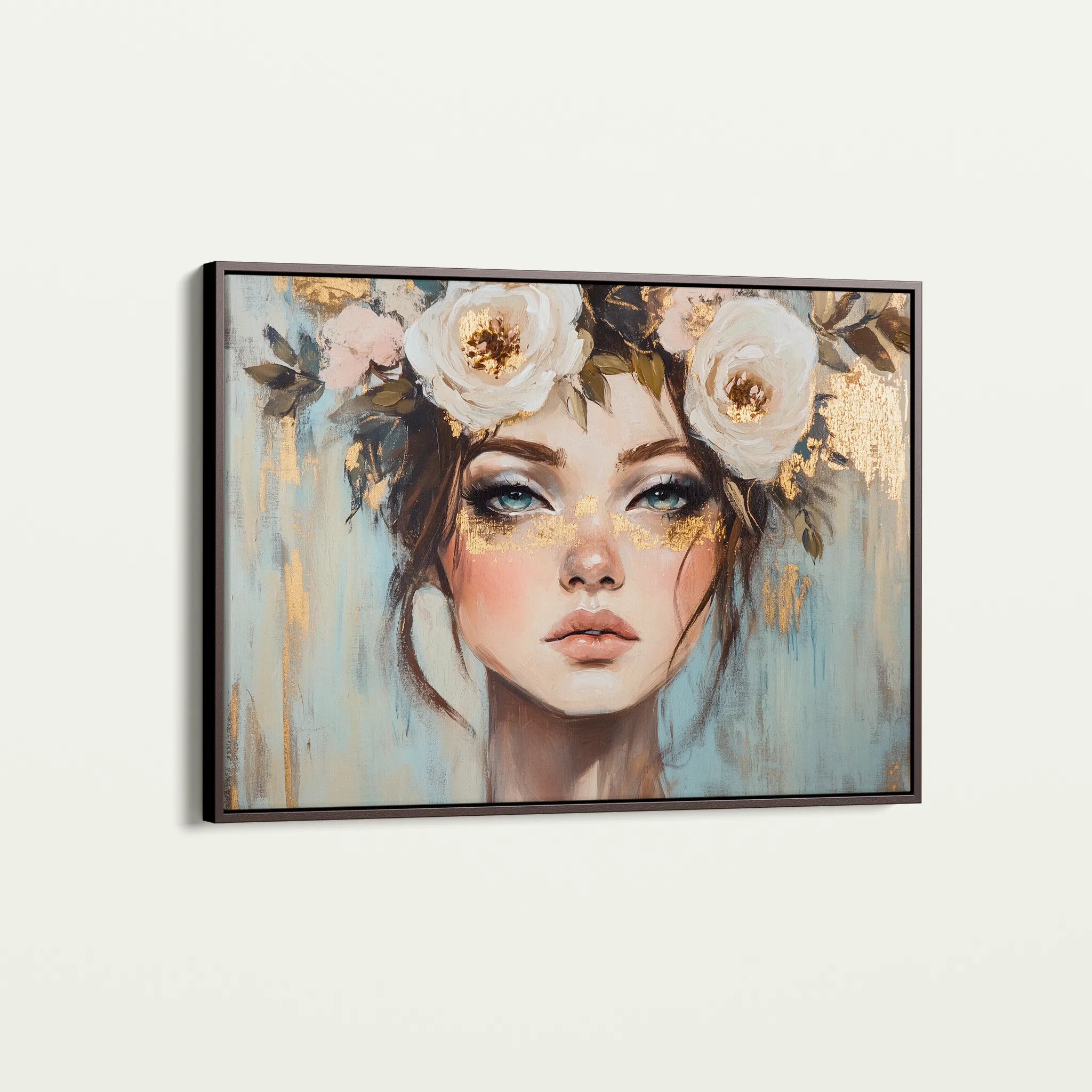 Portrait 231 Canvas Art 18" x 24" / 45 x 60 cm / Black