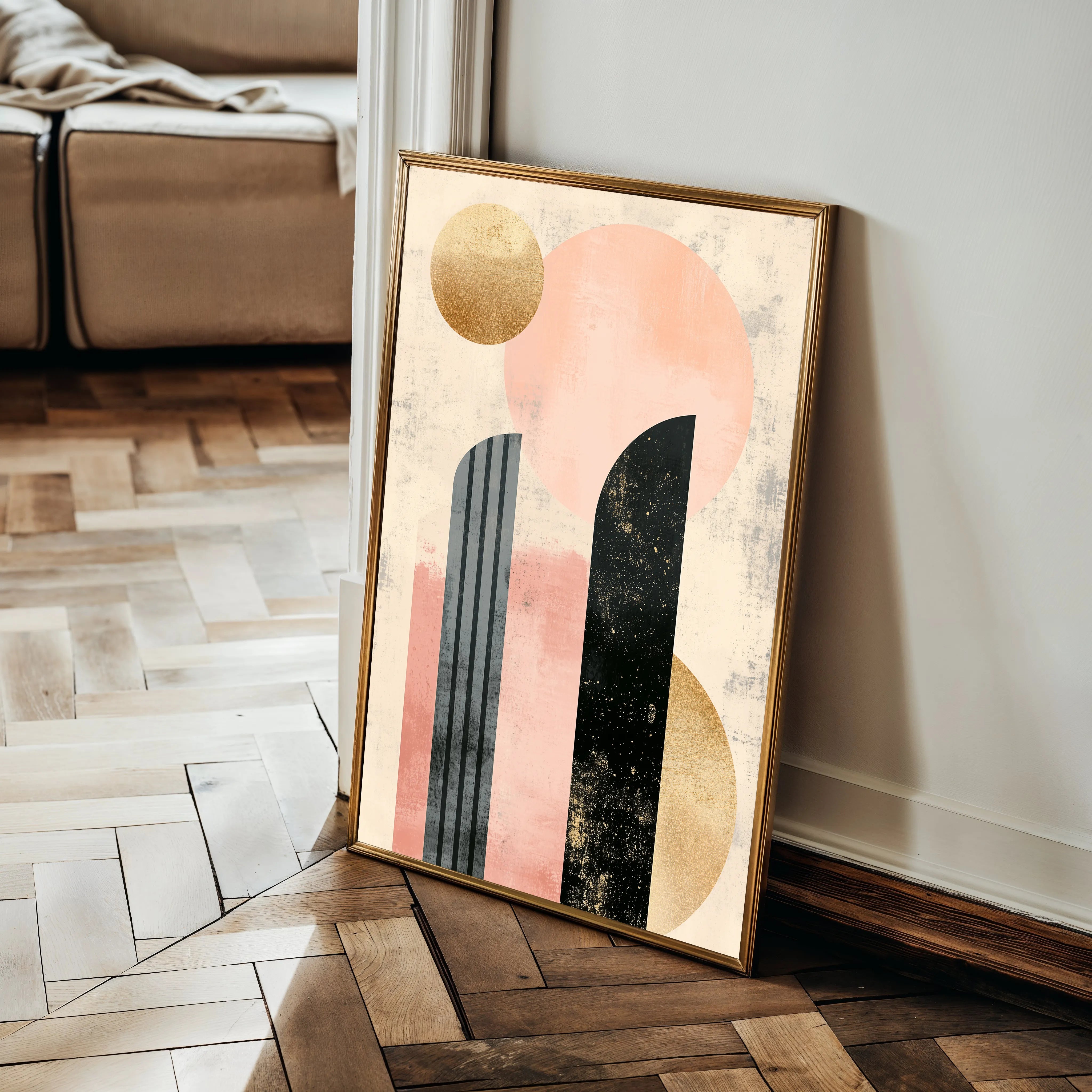 Boho 232 Canvas Art 18" x 24" / 45 x 60 cm / Black