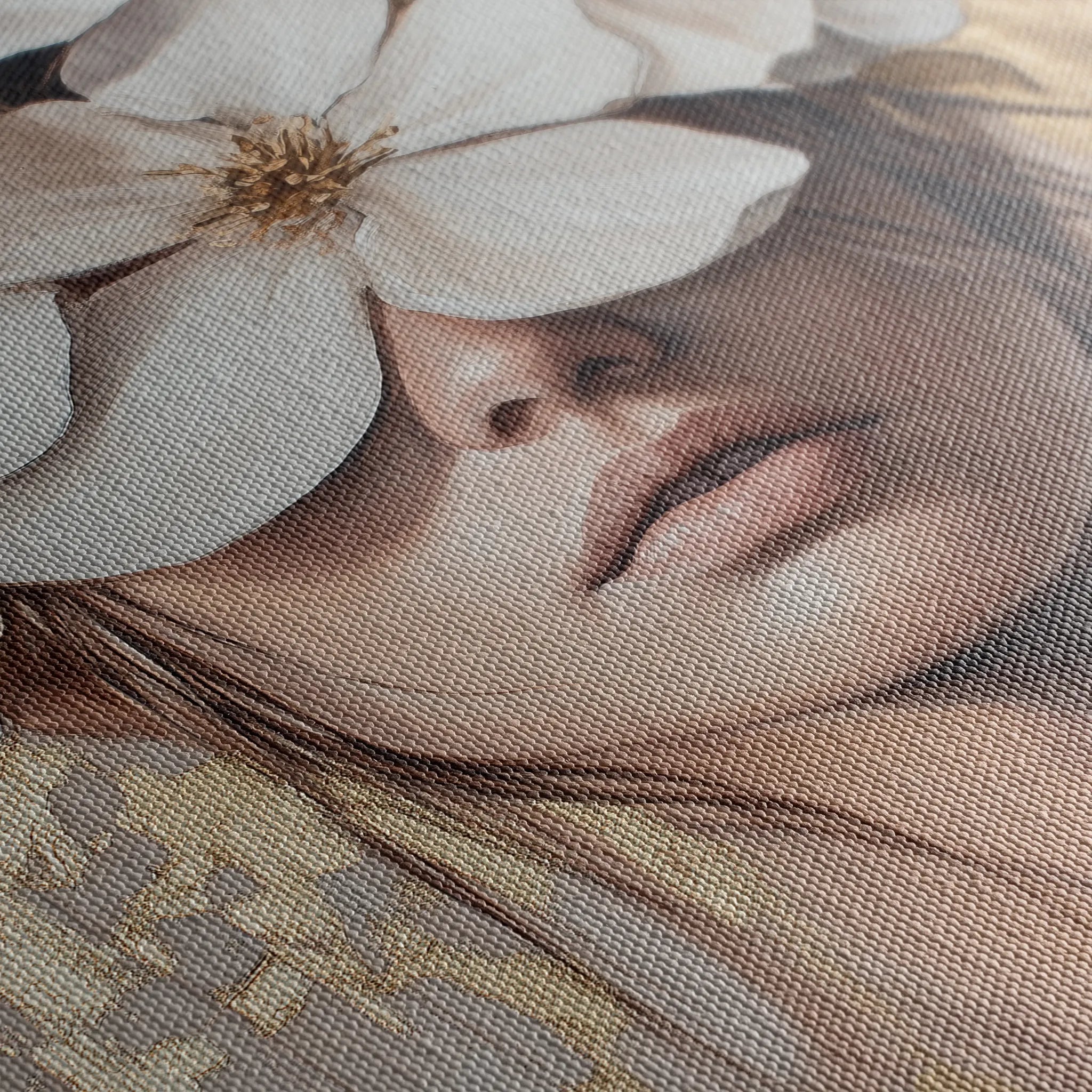Portrait 232 Canvas Art 18" x 24" / 45 x 60 cm / Black