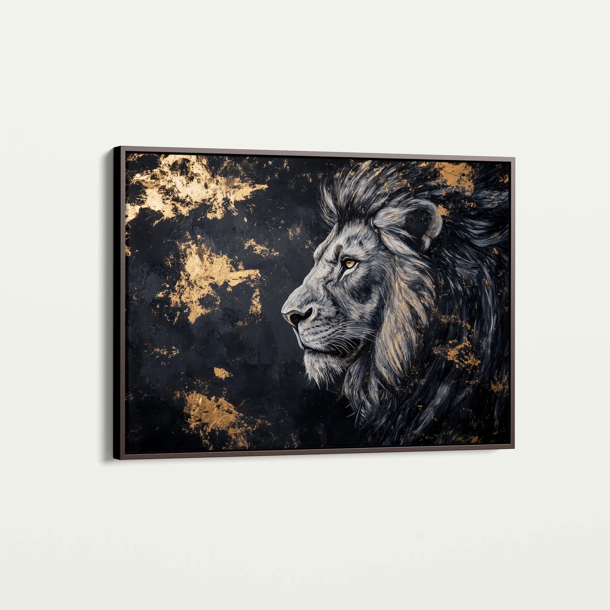 Animals 233 Canvas Art 18" x 24" / 45 x 60 cm / Black