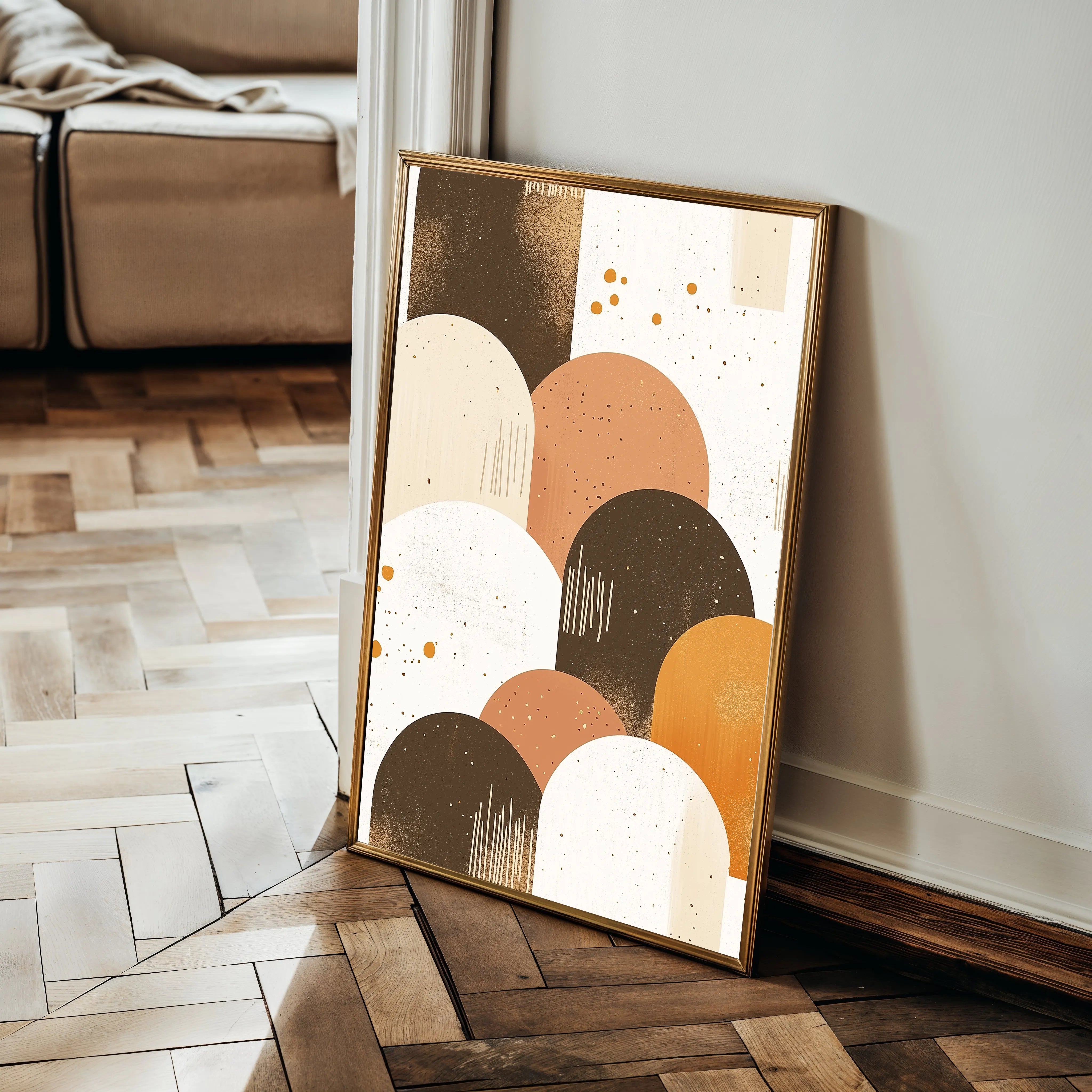 Boho 233 Canvas Art 18" x 24" / 45 x 60 cm / Black
