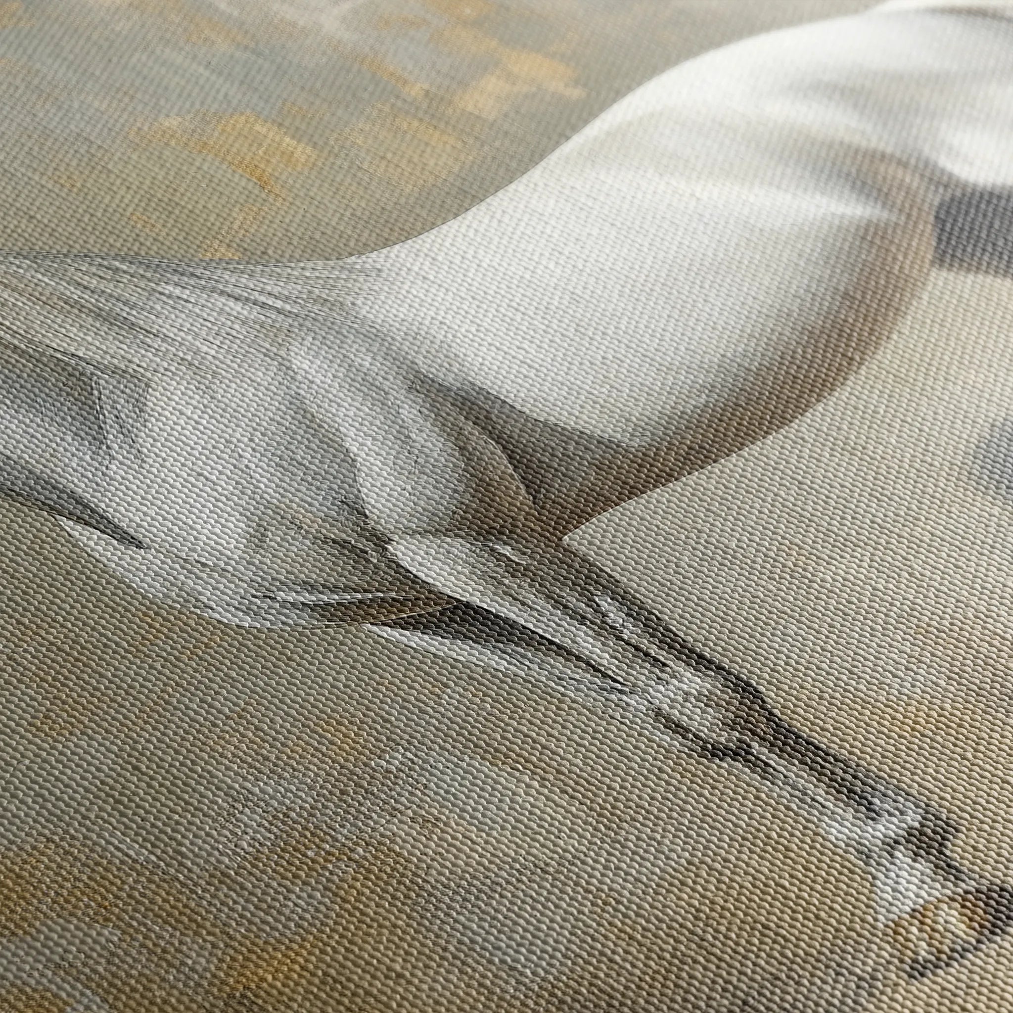 Horses 235 Canvas Art 18" x 24" / 45 x 60 cm / Black