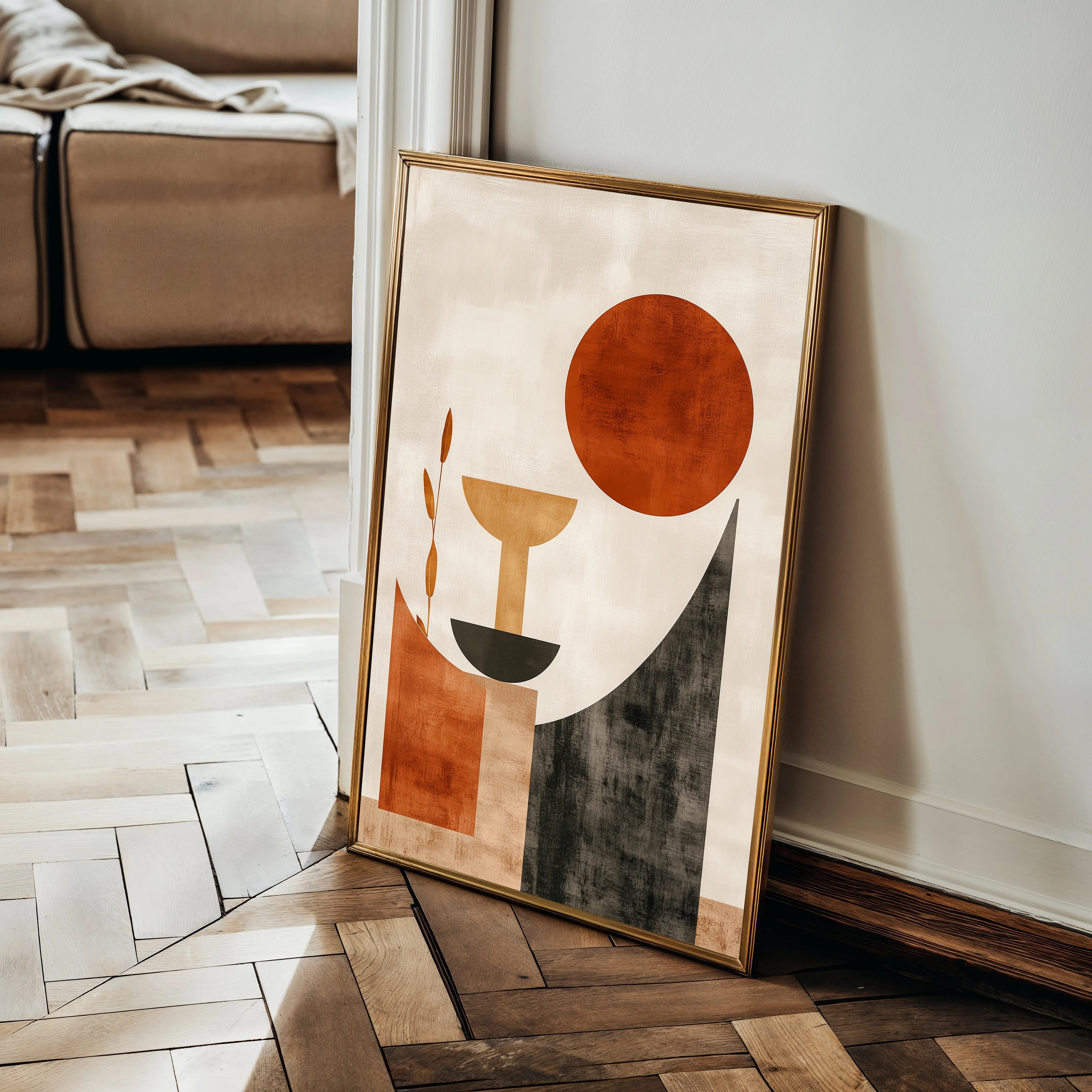 Boho 236 Canvas Art 18" x 24" / 45 x 60 cm / Black
