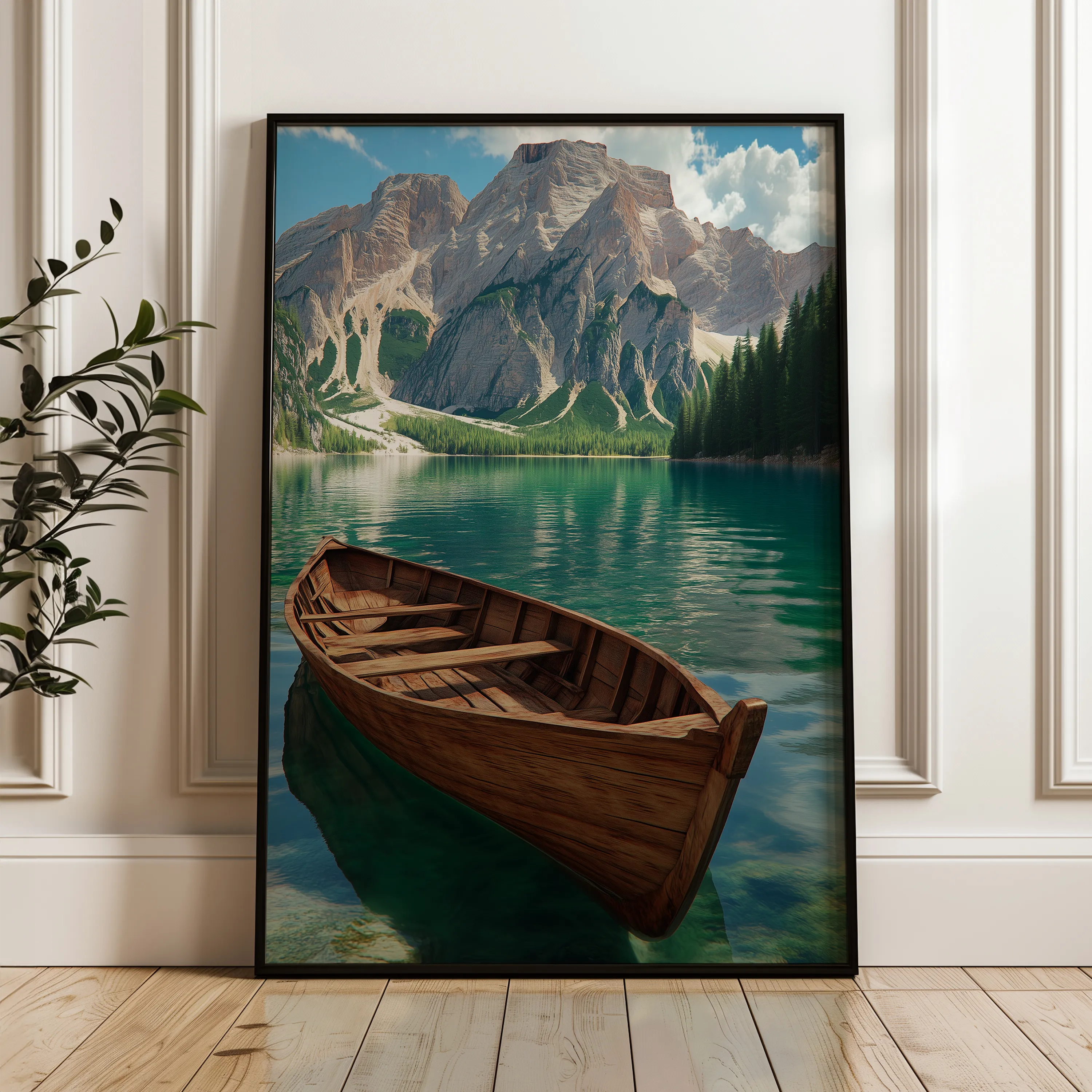 Landscape 236 Canvas Art 18" x 24" / 45 x 60 cm / Black
