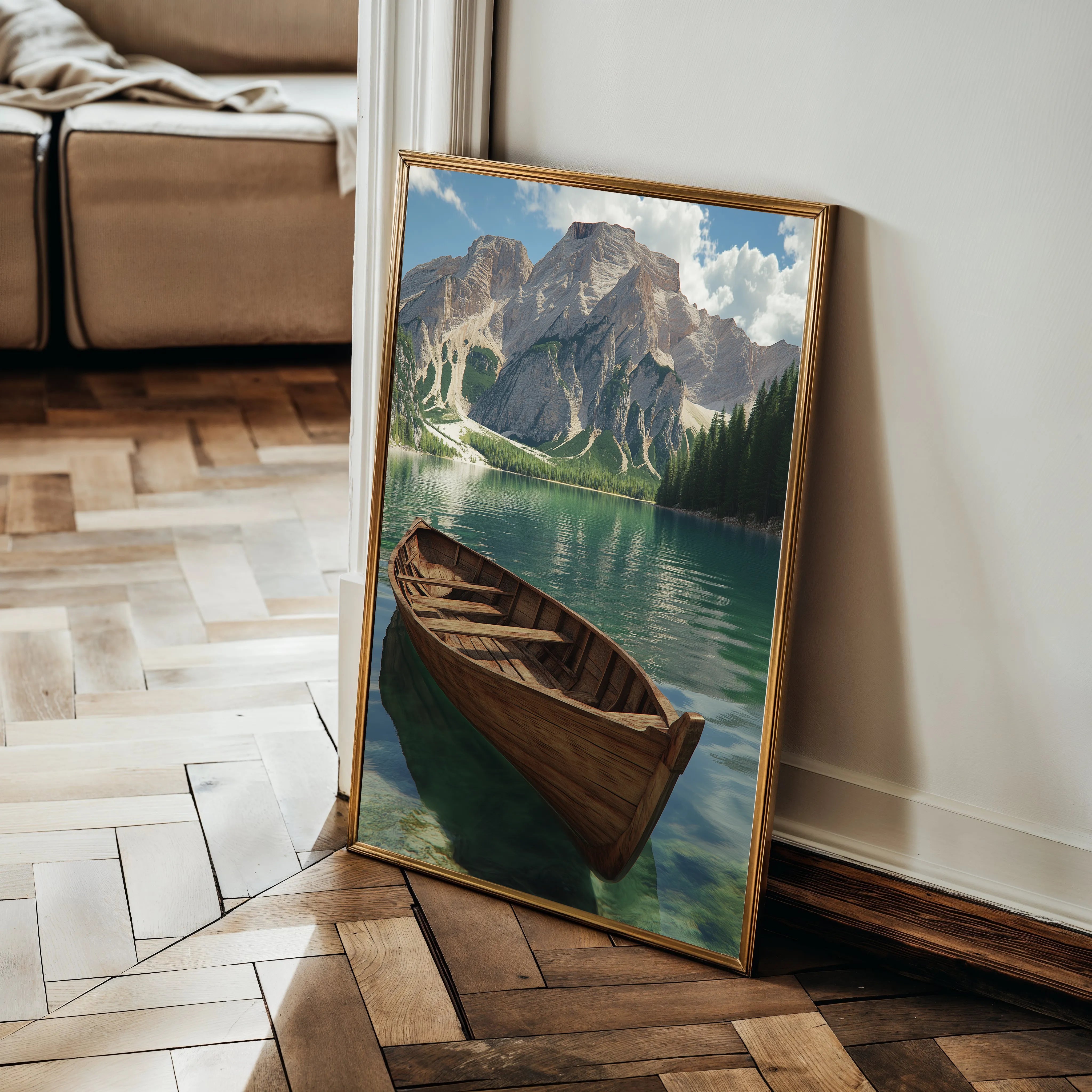 Landscape 236 Canvas Art 18" x 24" / 45 x 60 cm / Black