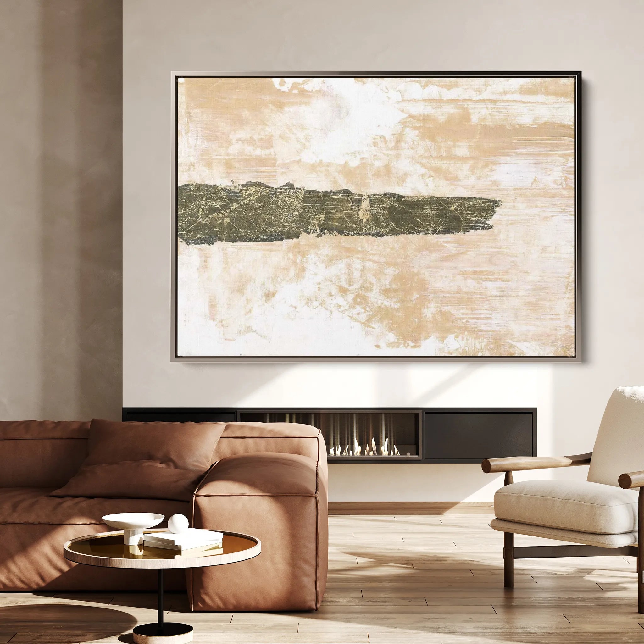 Abstract 237 Canvas Art 18" x 24" / 45 x 60 cm / Black