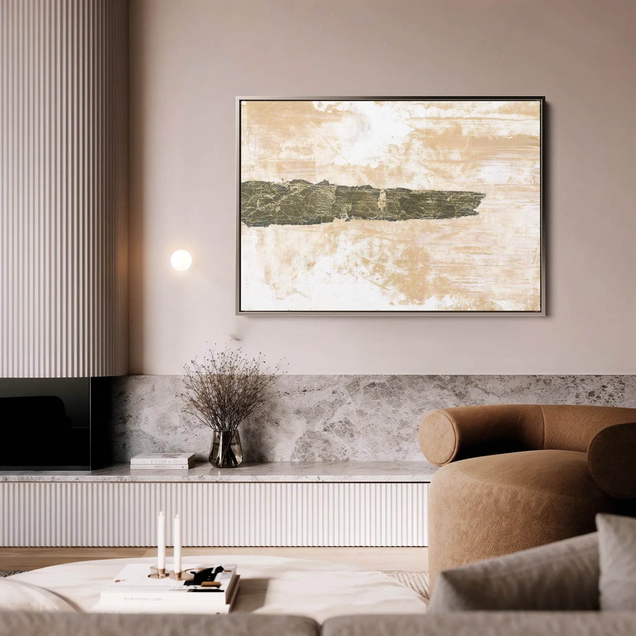 Abstract 237 Canvas Art 18" x 24" / 45 x 60 cm / Black
