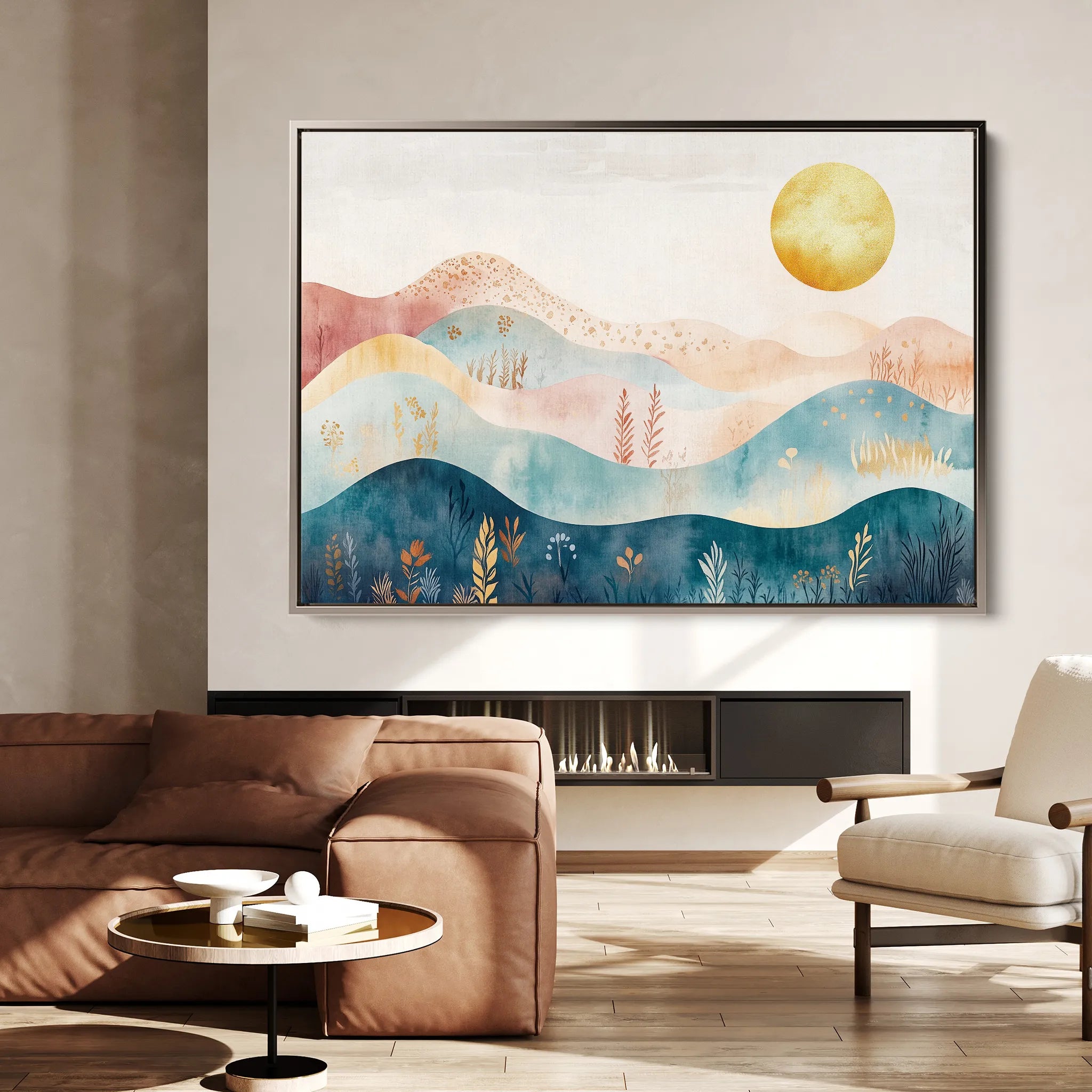 Boho 237 Canvas Art 18" x 24" / 45 x 60 cm / Black