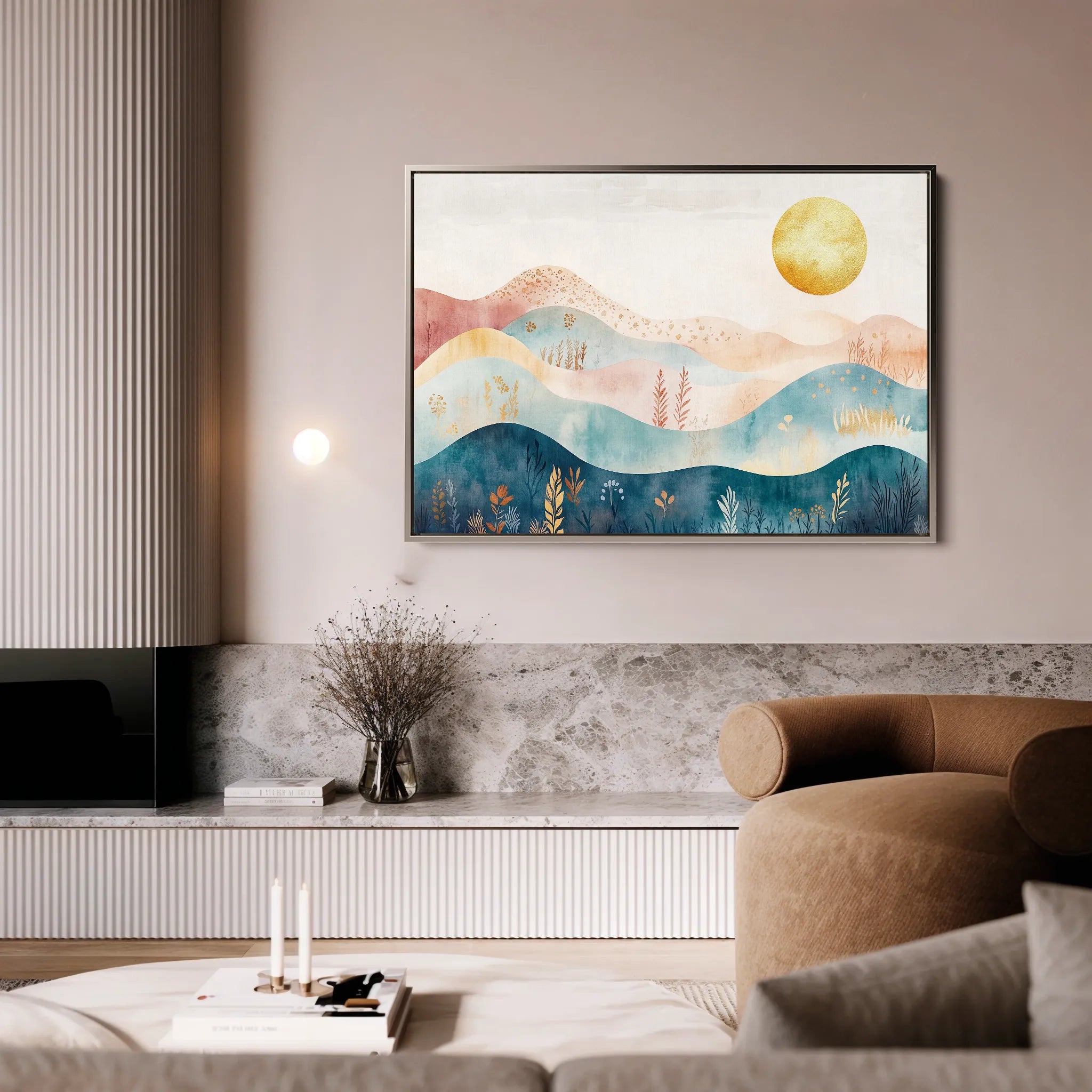 Boho 237 Canvas Art 18" x 24" / 45 x 60 cm / Black