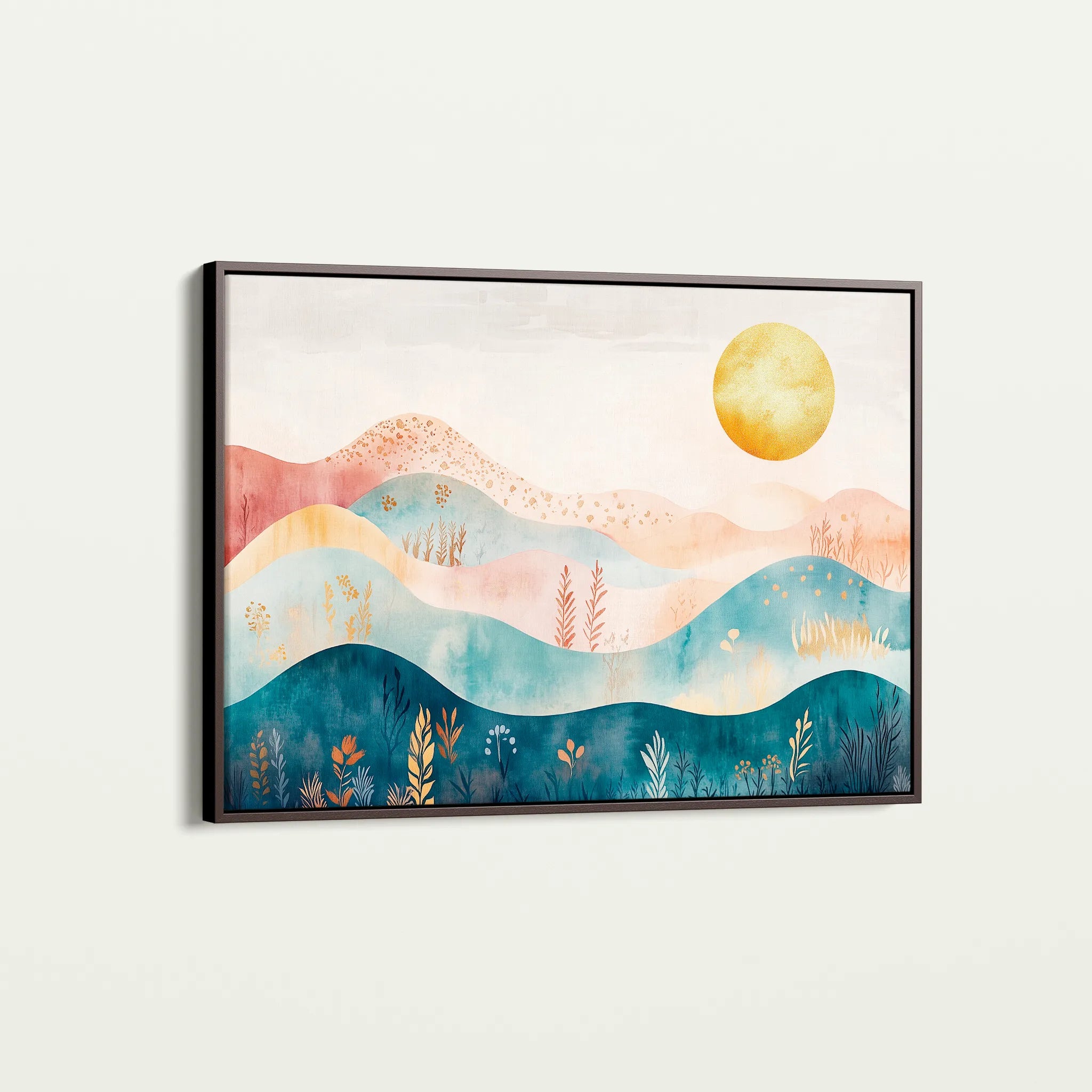 Boho 237 Canvas Art 18" x 24" / 45 x 60 cm / Black