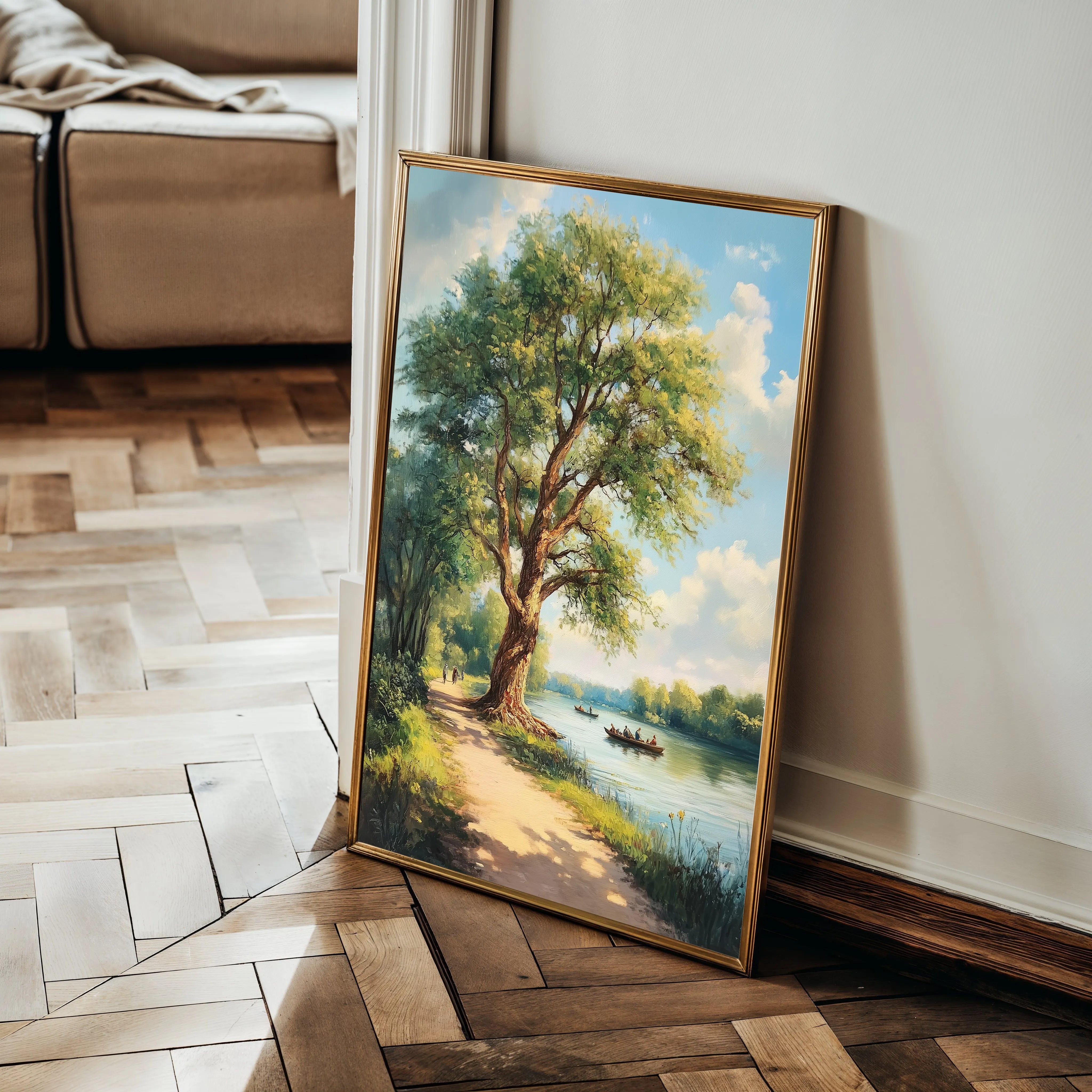 Landscape 237 Canvas Art 18" x 24" / 45 x 60 cm / Black