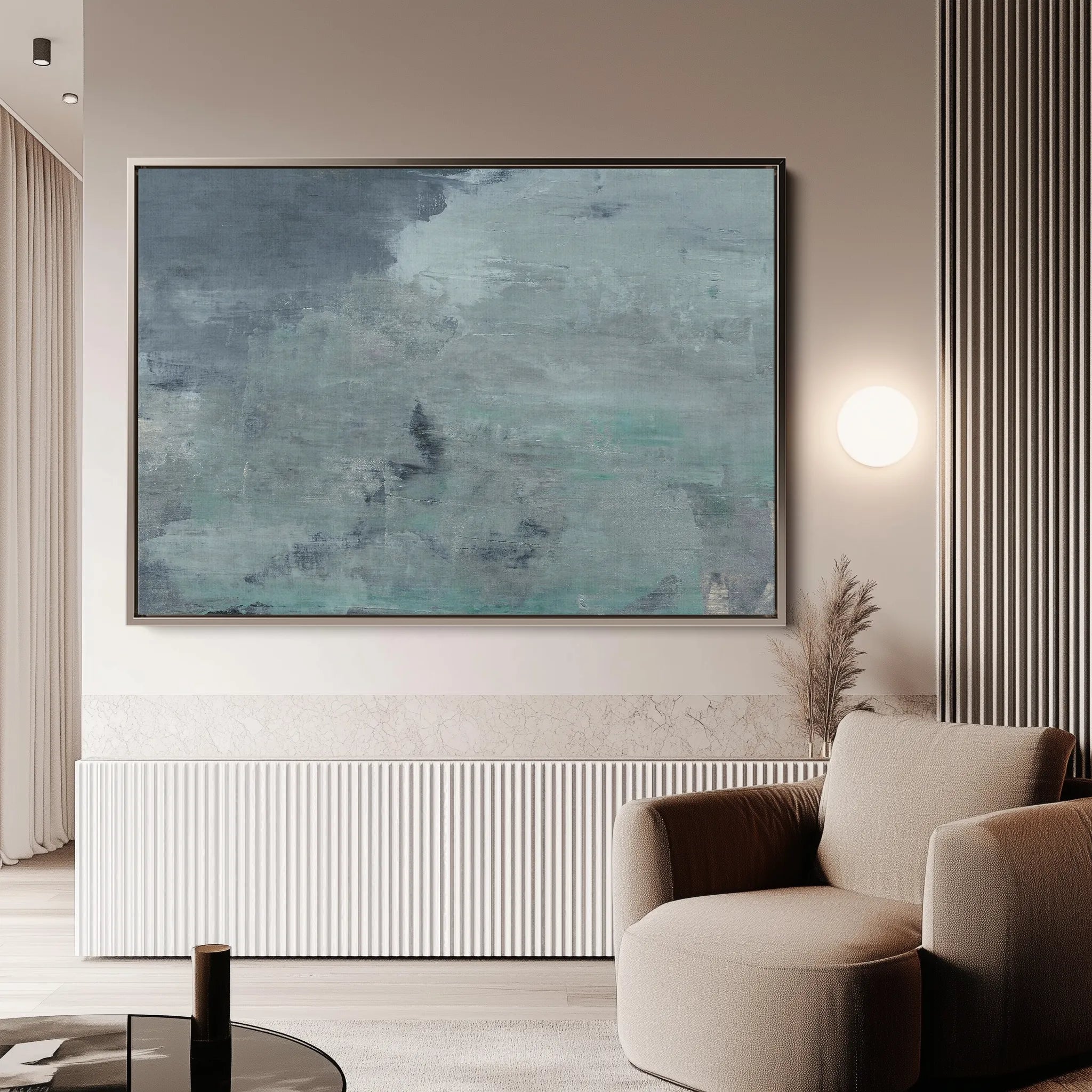 Abstract 238 Canvas Art 18" x 24" / 45 x 60 cm / Black