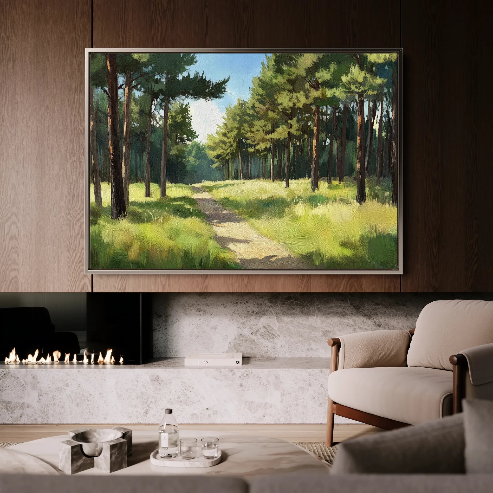 Landscape 239 Canvas Art 18" x 24" / 45 x 60 cm / Black